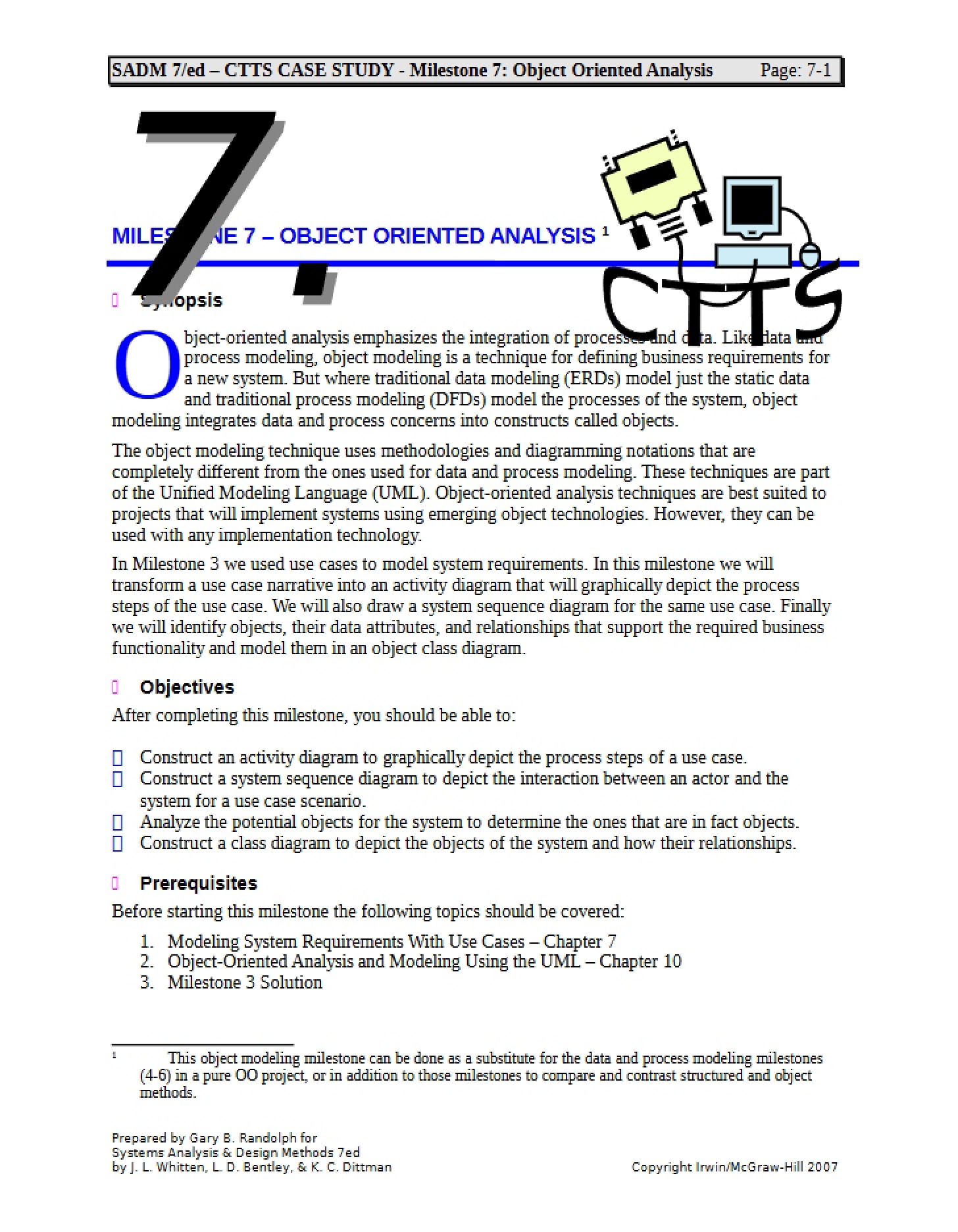 Analysis Object Oriented