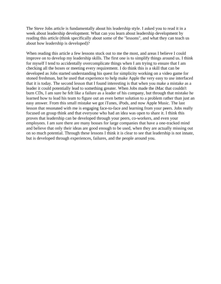 Weekly Reaction Paper 3