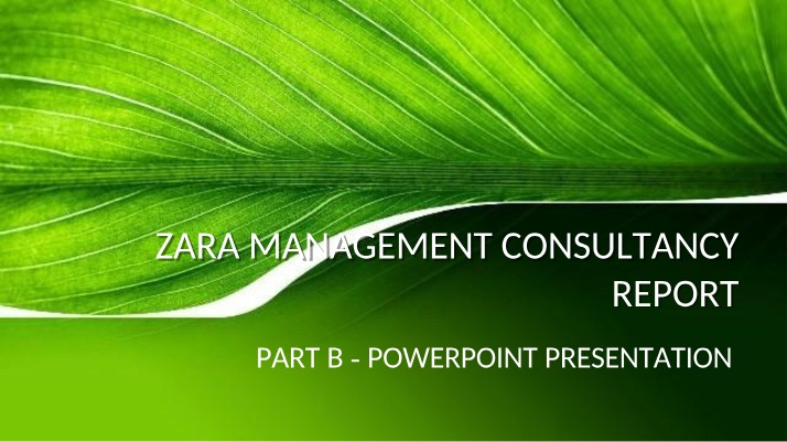 Zara Management Consultancy - People, Profit, and Planet Report