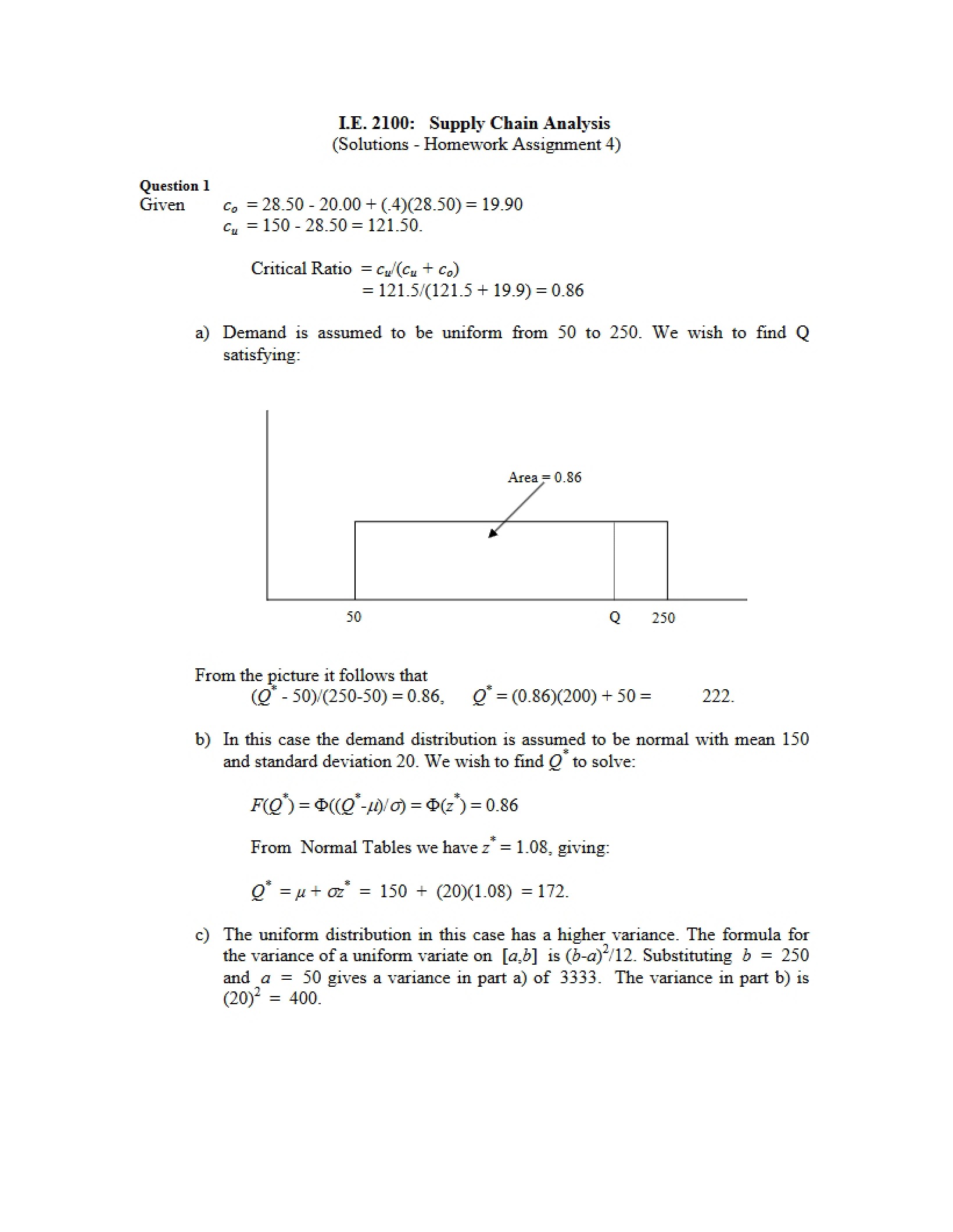 Homework 4 Solutions