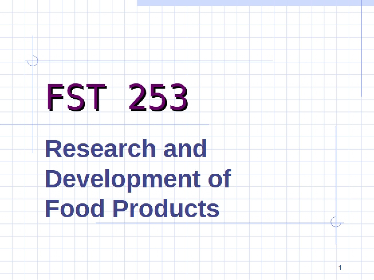 Food Product Research and Development