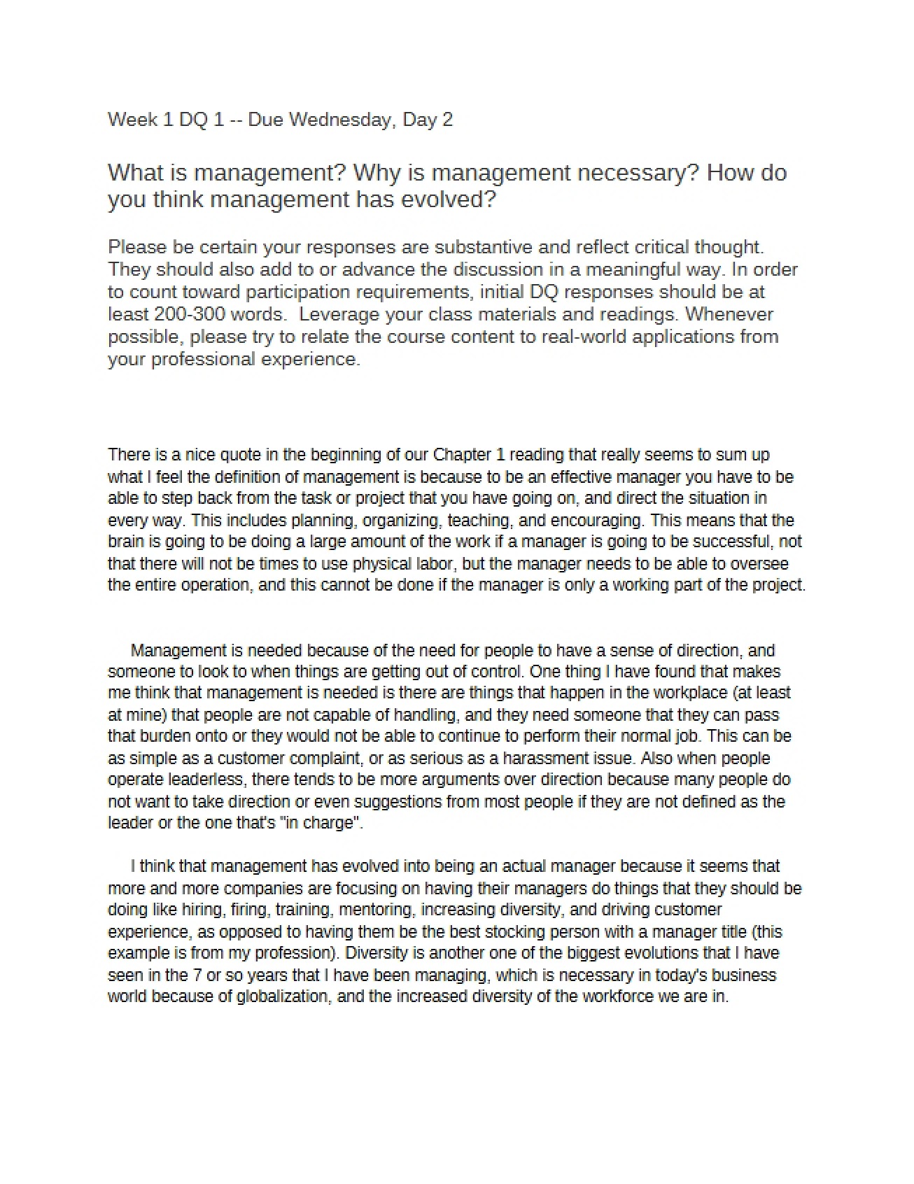 Defining the Concept of Management