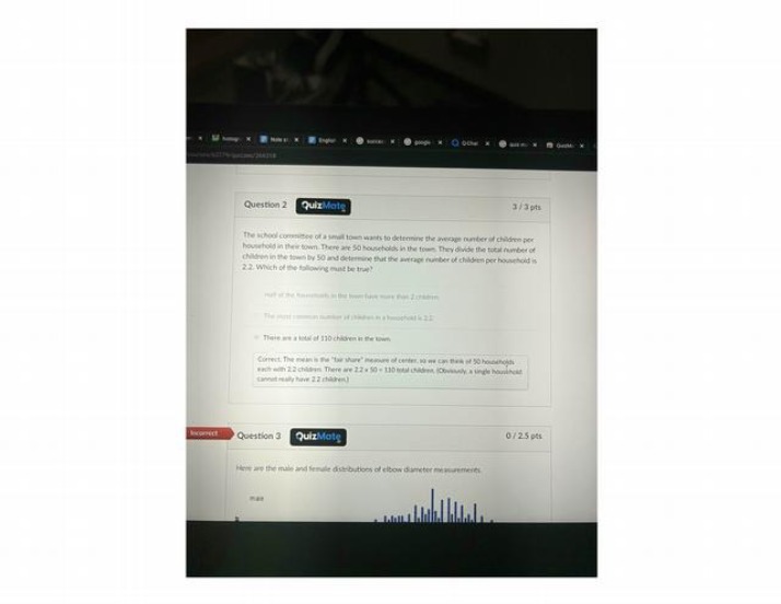 Statistics Questions from QuizMate