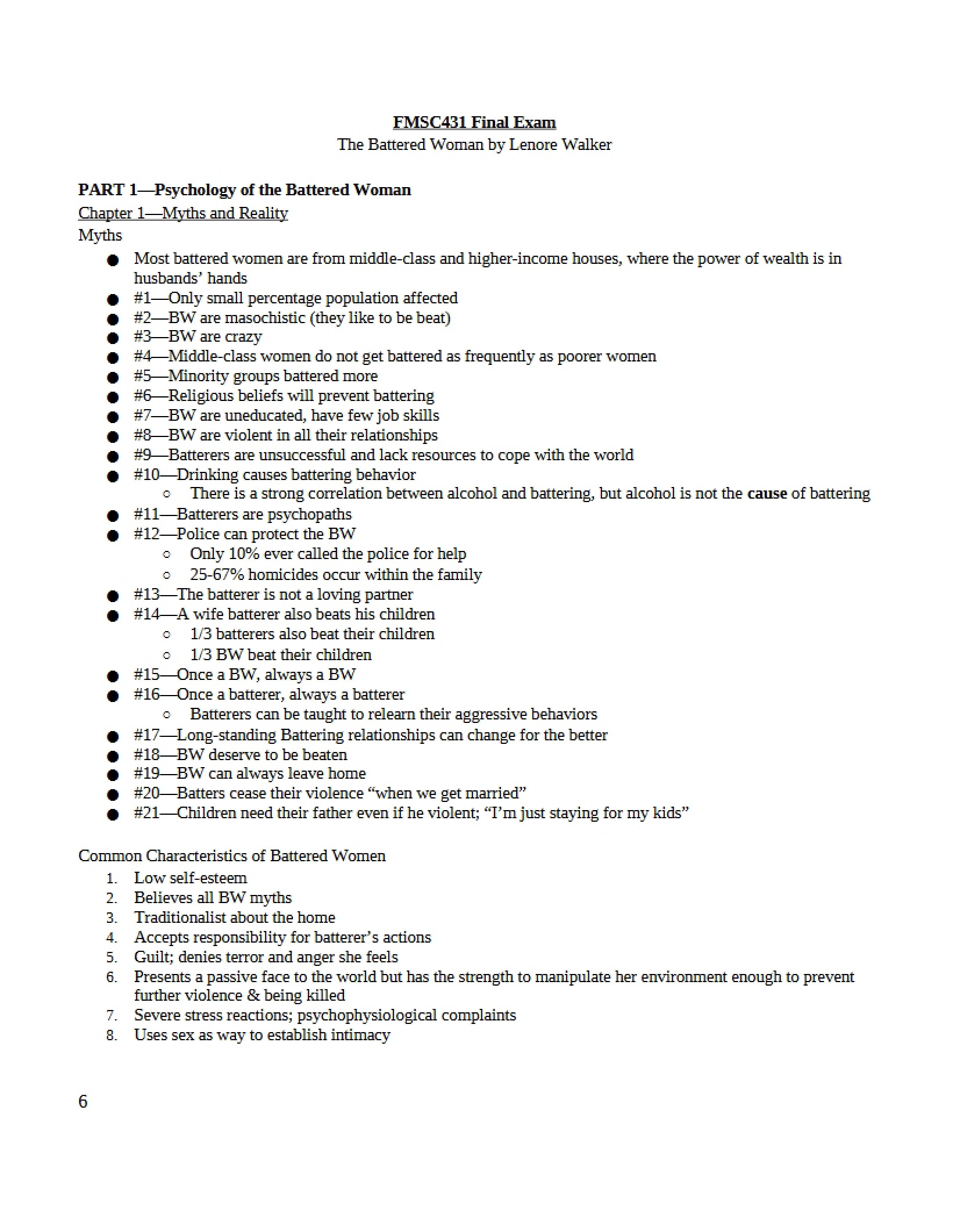 Final Course Exam