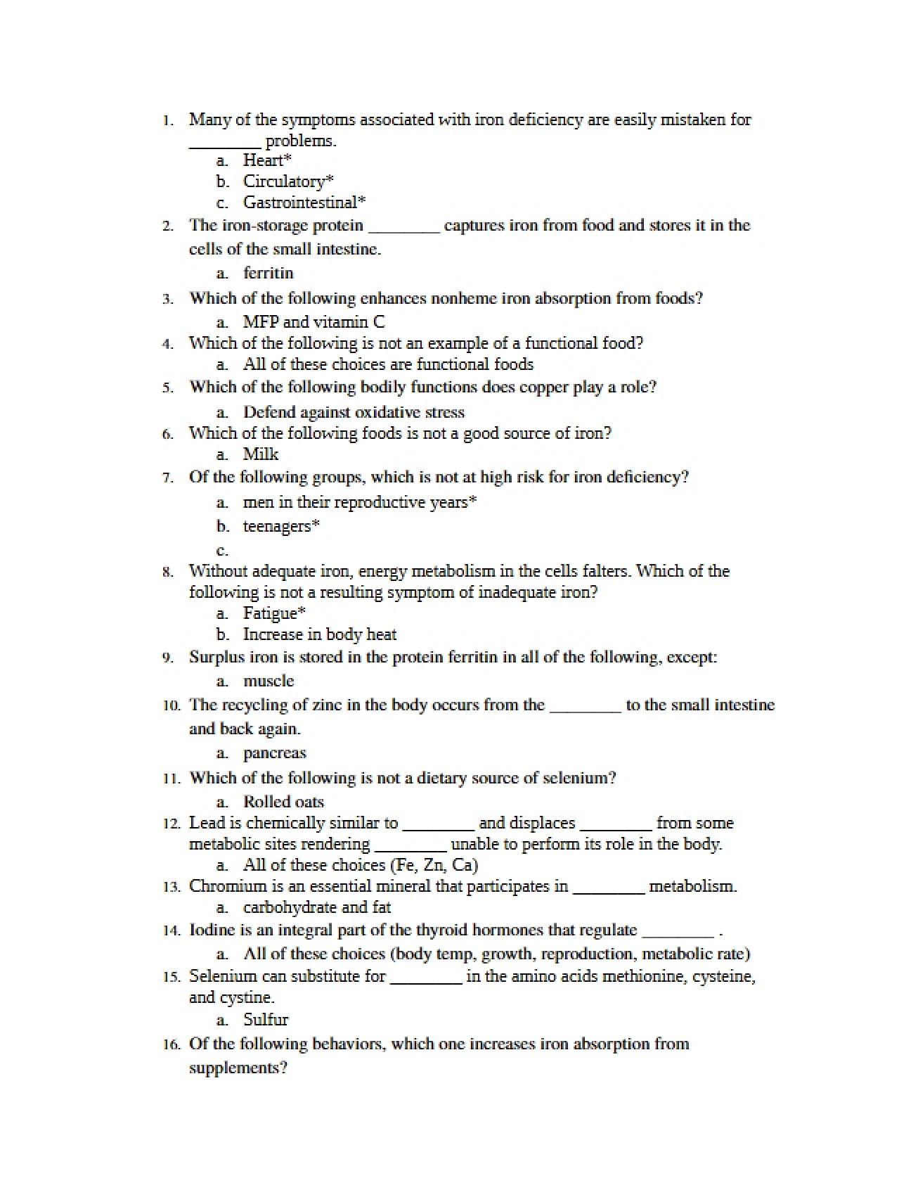 Answers for Mindtap Chapter Thirteen