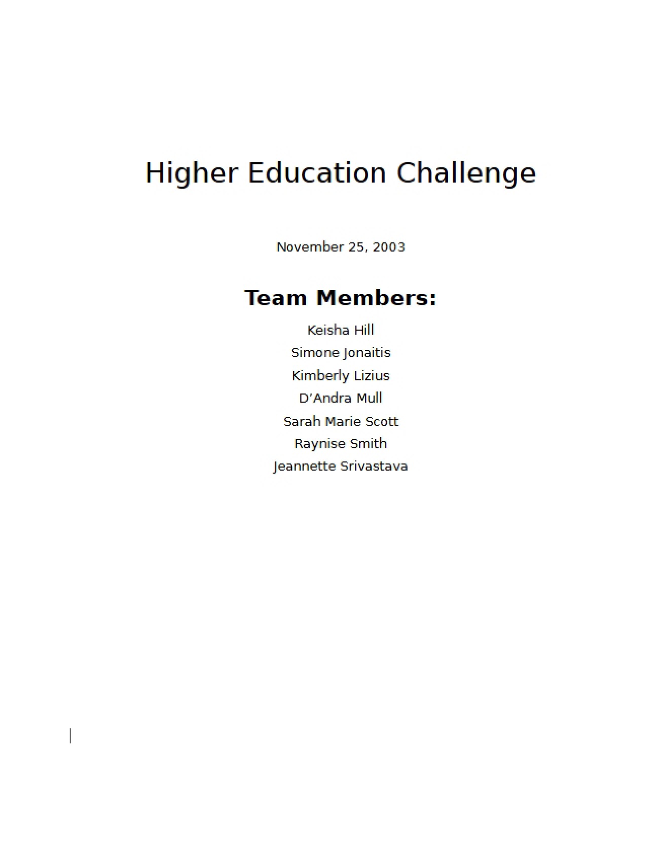 HEC Final Paper Writing Sample