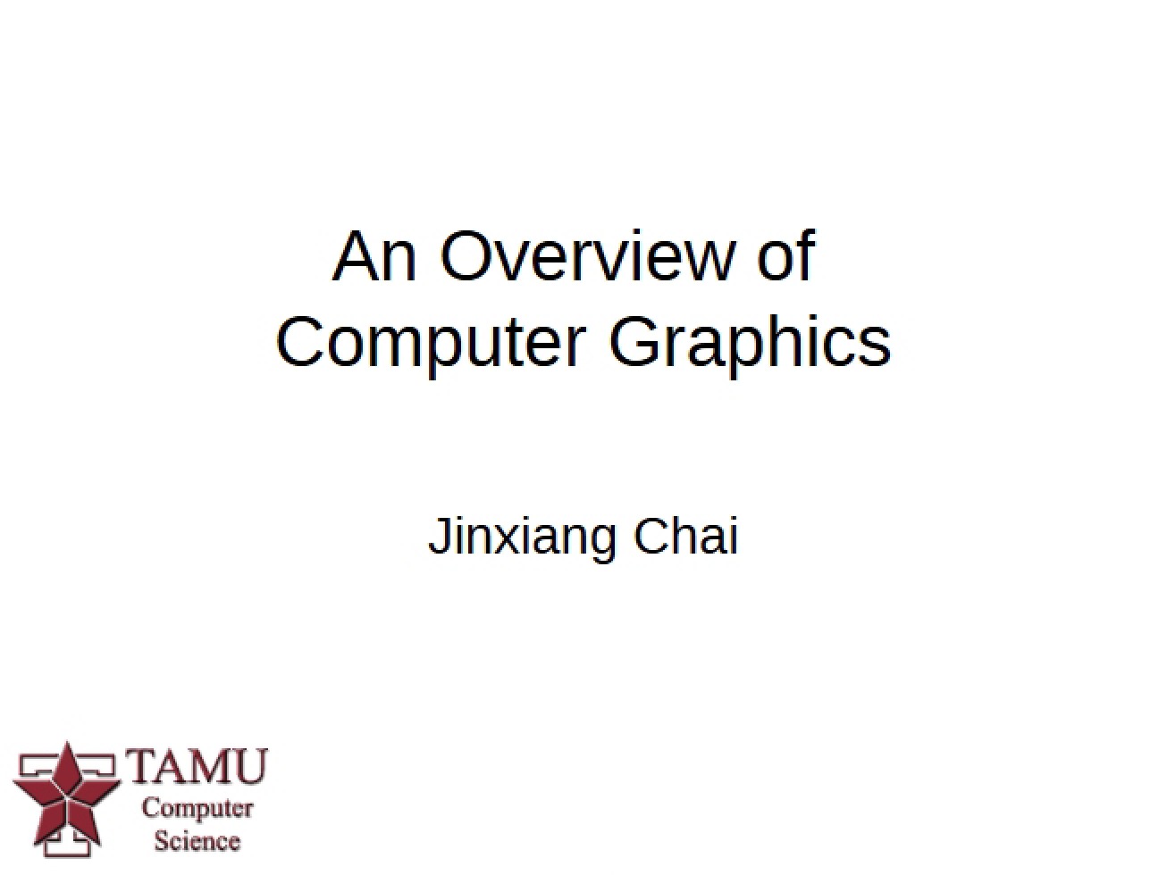 Introduction to the Field of Graphics