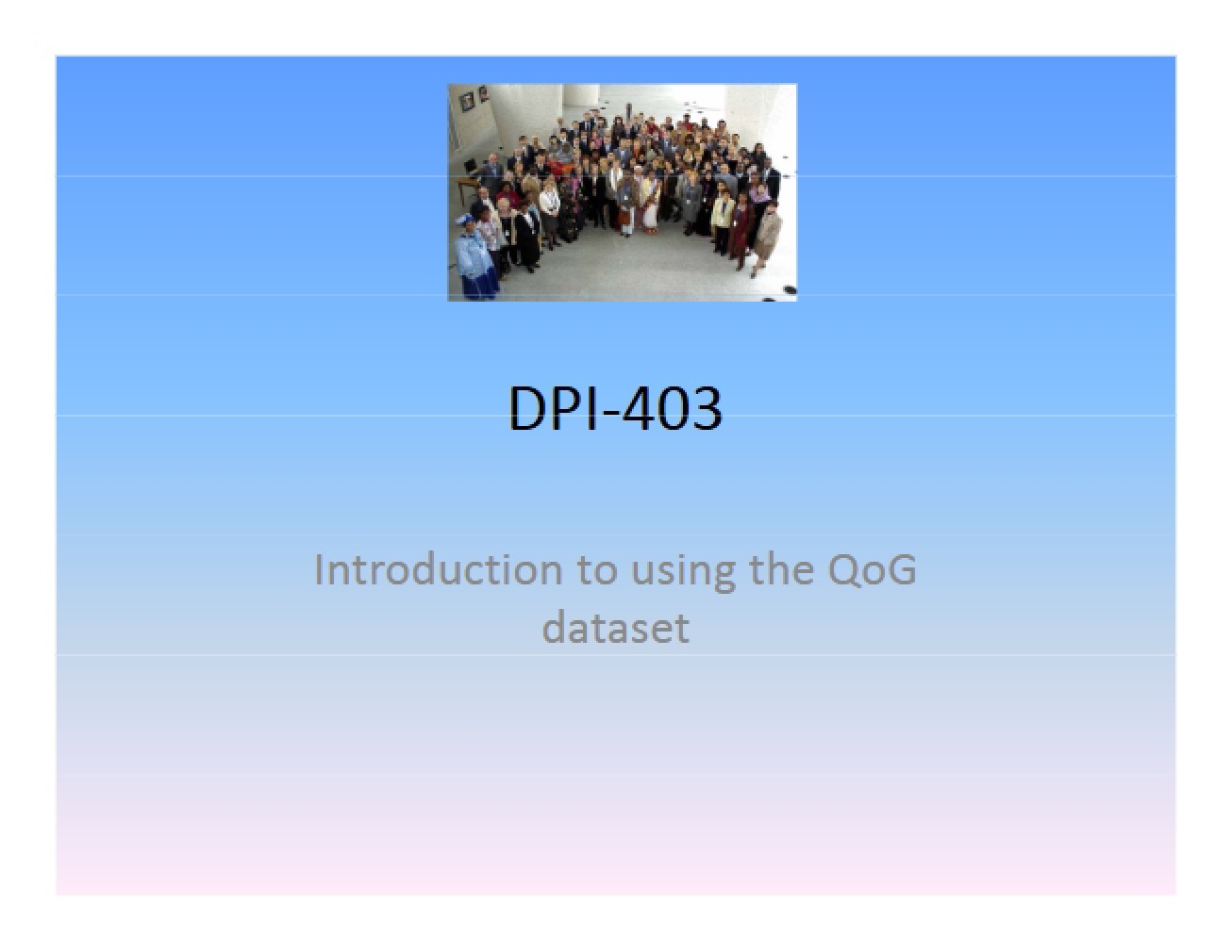 Introduction to Using the Quality of Government Dataset