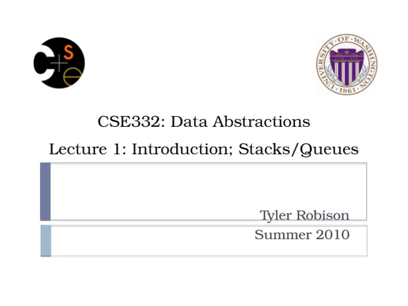 Notes for the Lecture