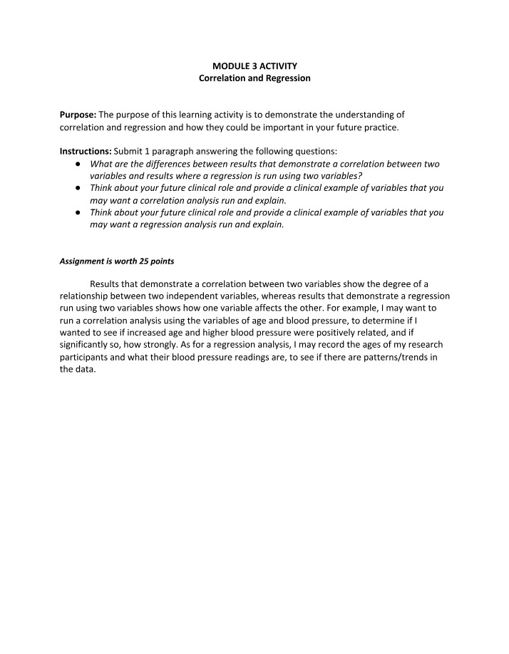 Activity for Module 3