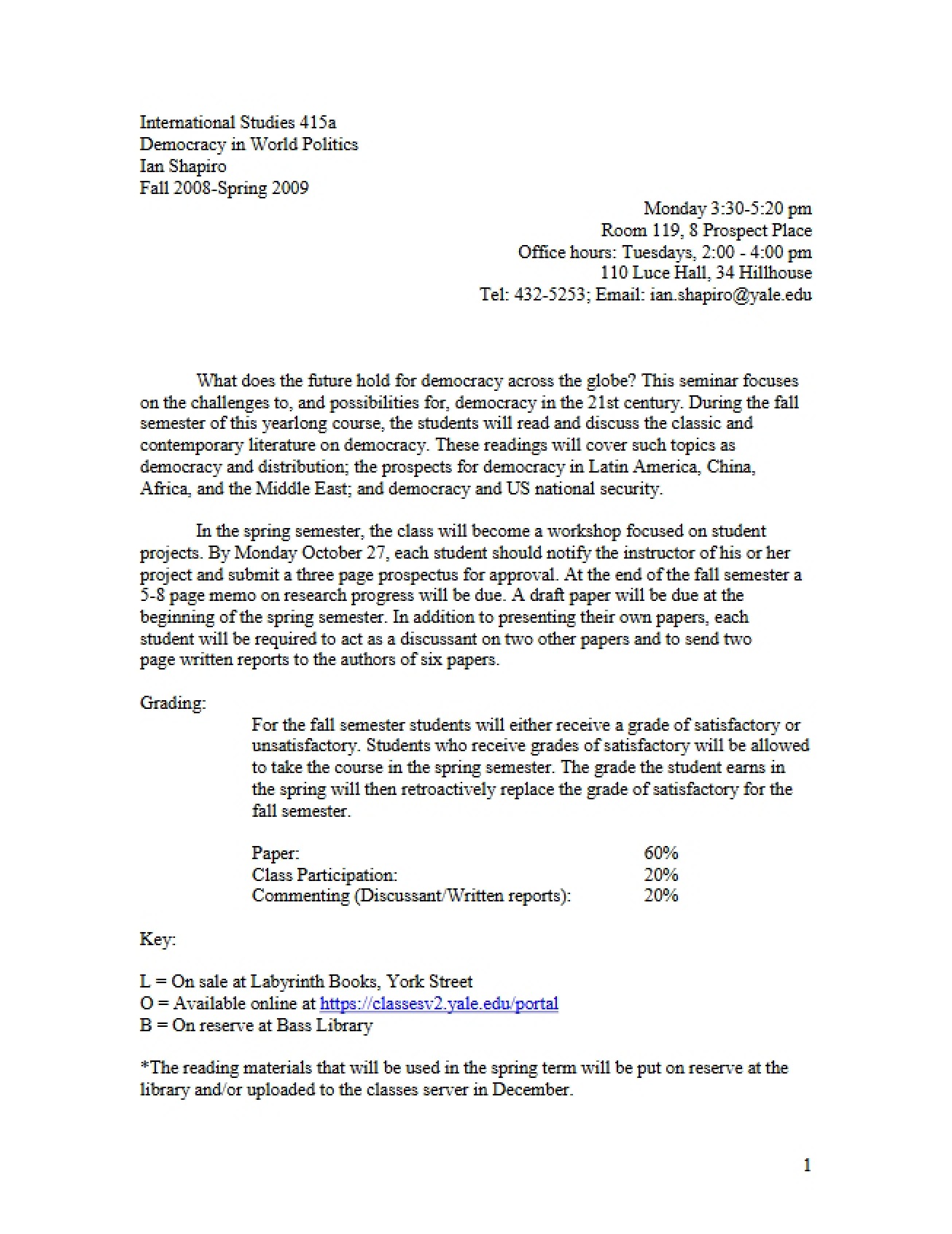 Syllabus Document