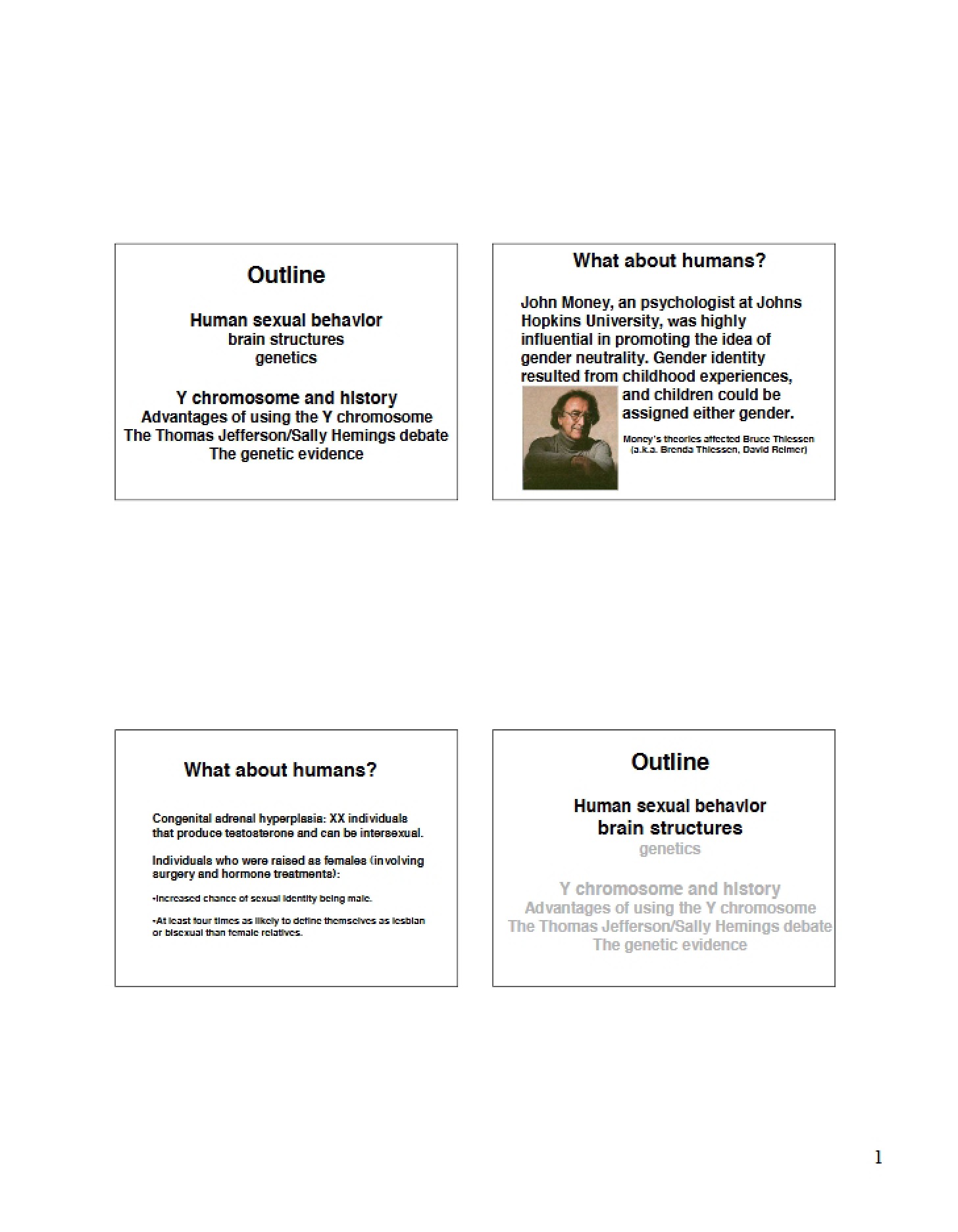 Lecture Summary Notes