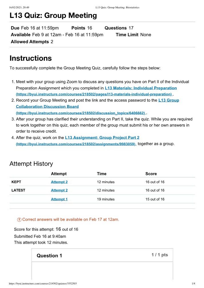L13 Group Meeting Quiz