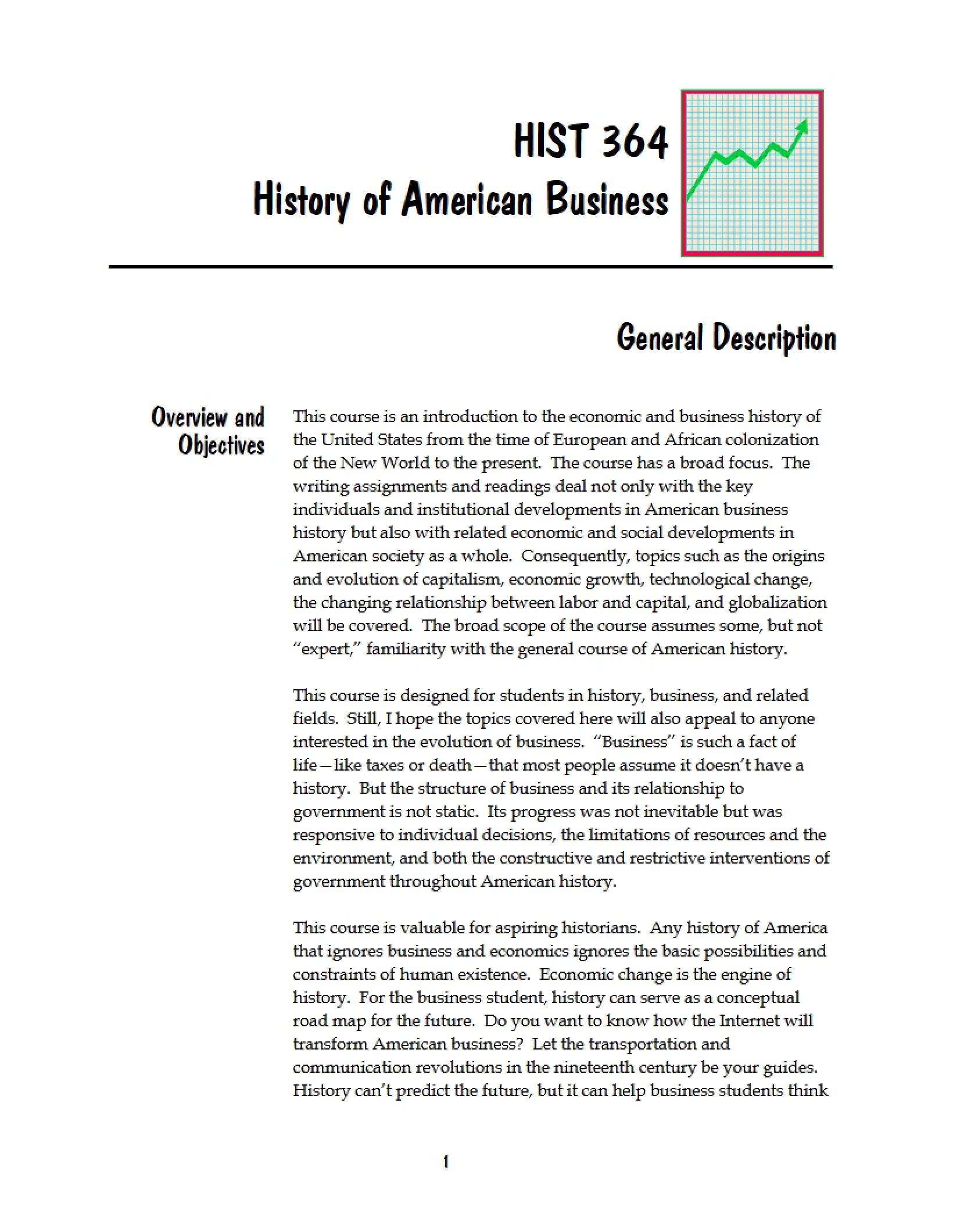 American Business History Syllabus