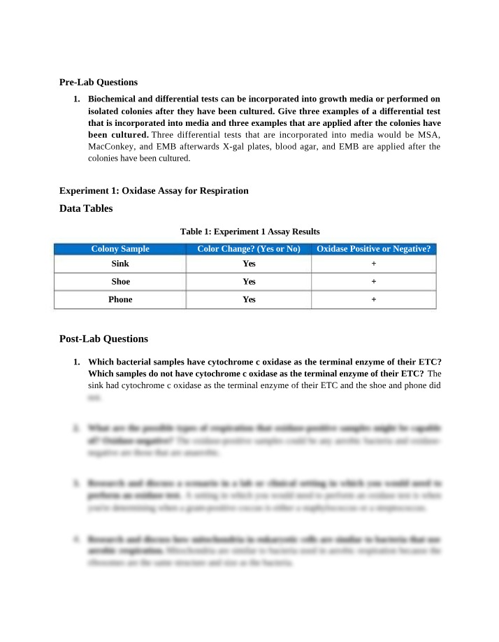 Differential Tests for Cultured Colonies and Growth Media