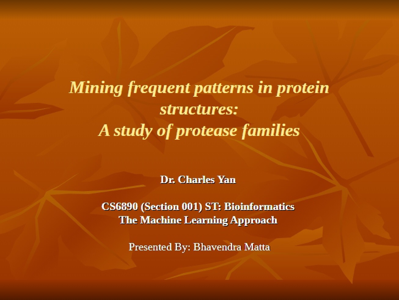Protein Structure Frequent Pattern Mining