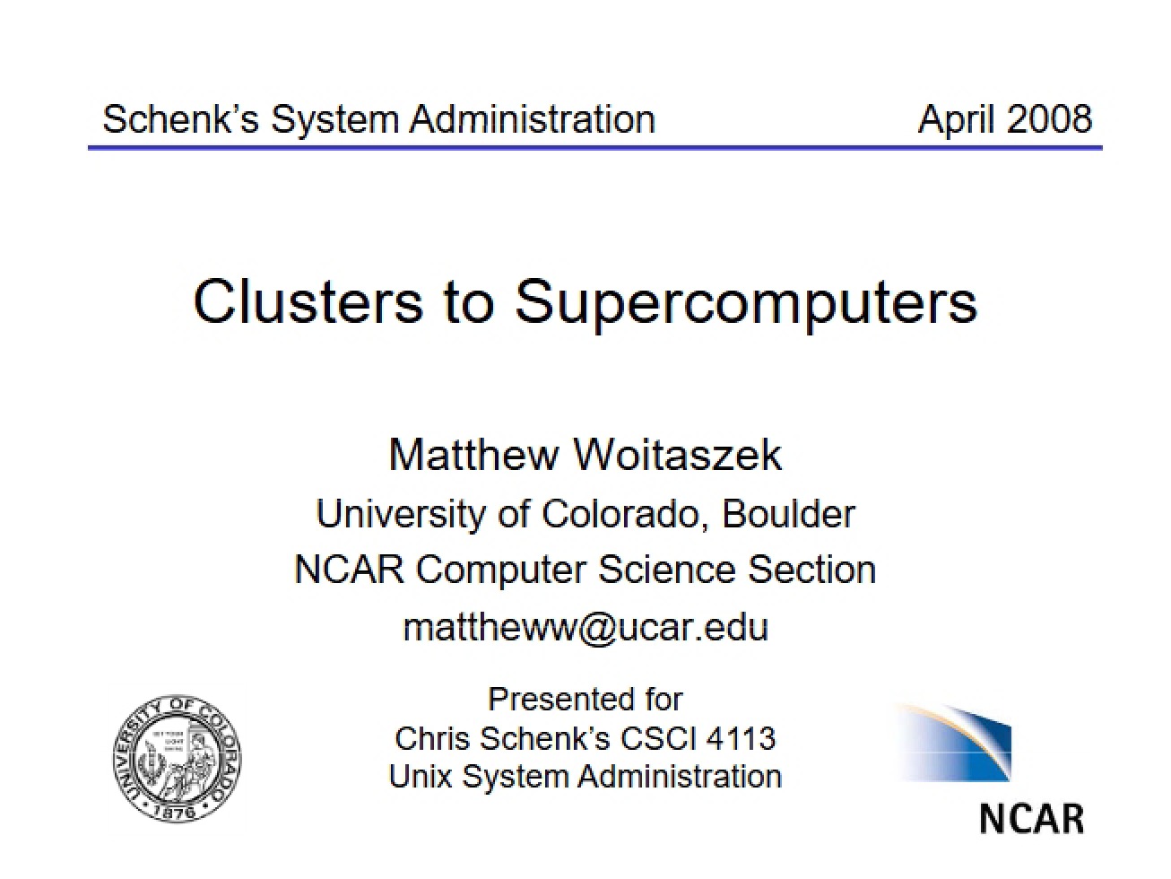 Look at the Evolution from Clusters to Supercomputers