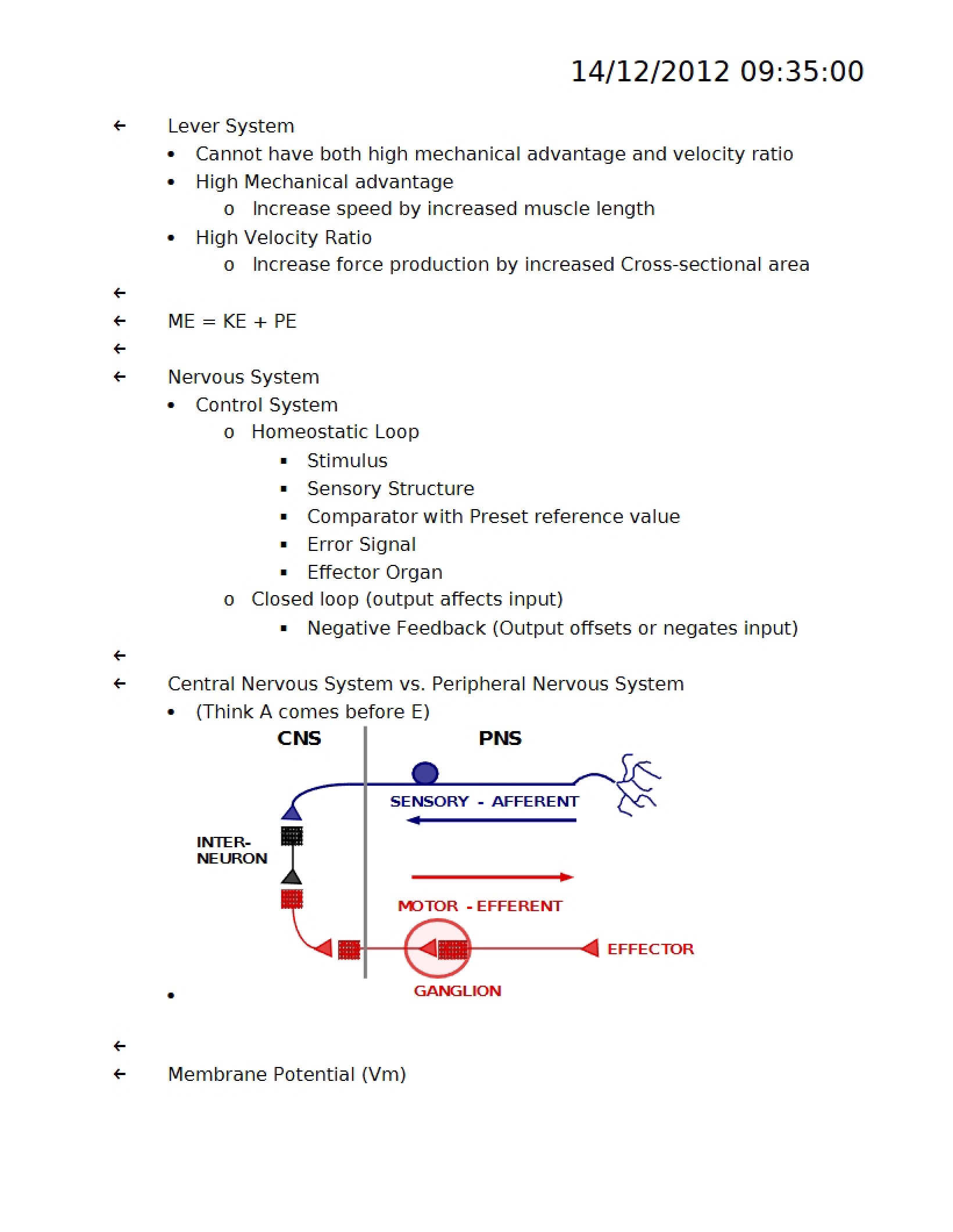 Biomechanics Biological Lever Mechanisms
