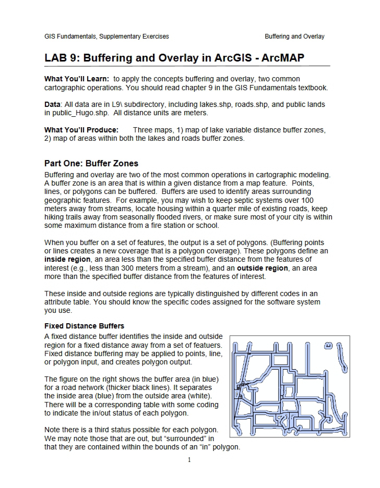 ArcGIS & ArcMAP Buffering and Overlay