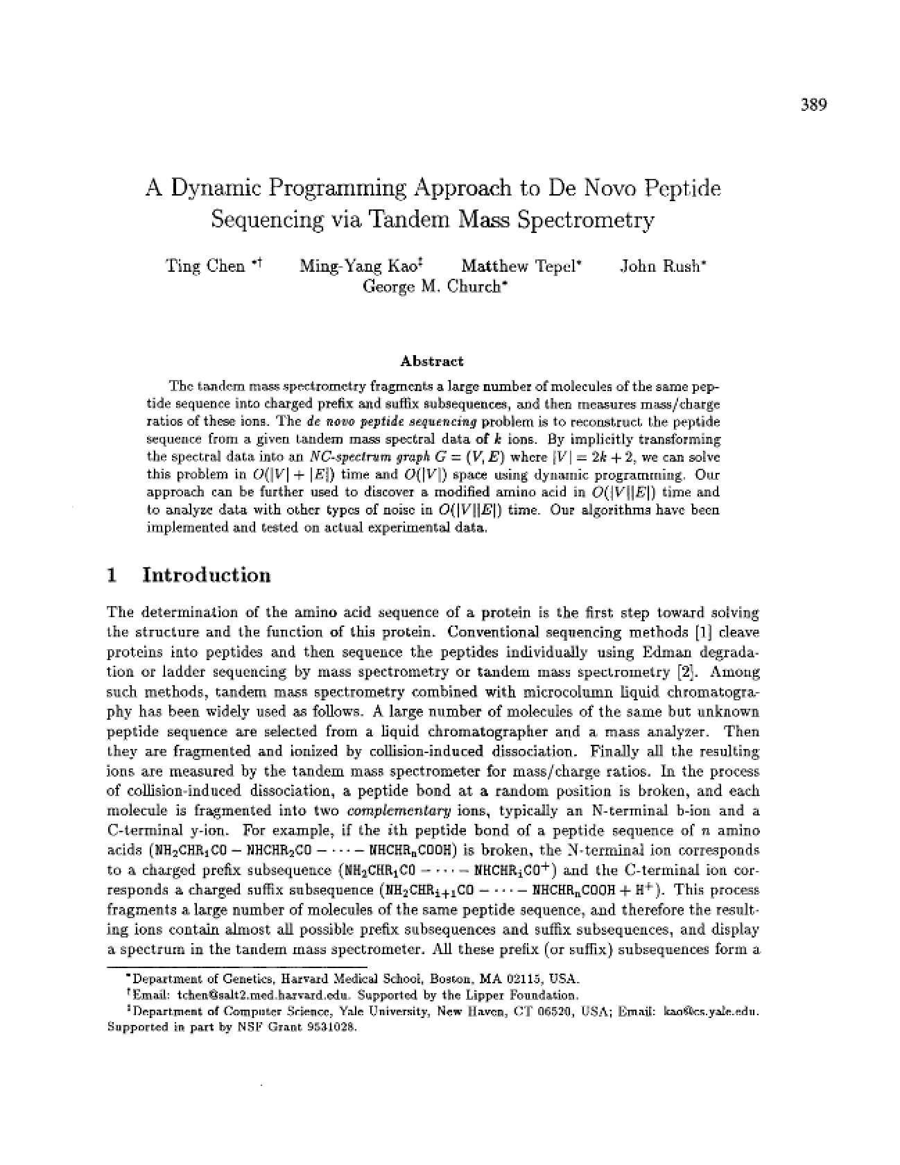 Dynamic Programming in Functional Genomics
