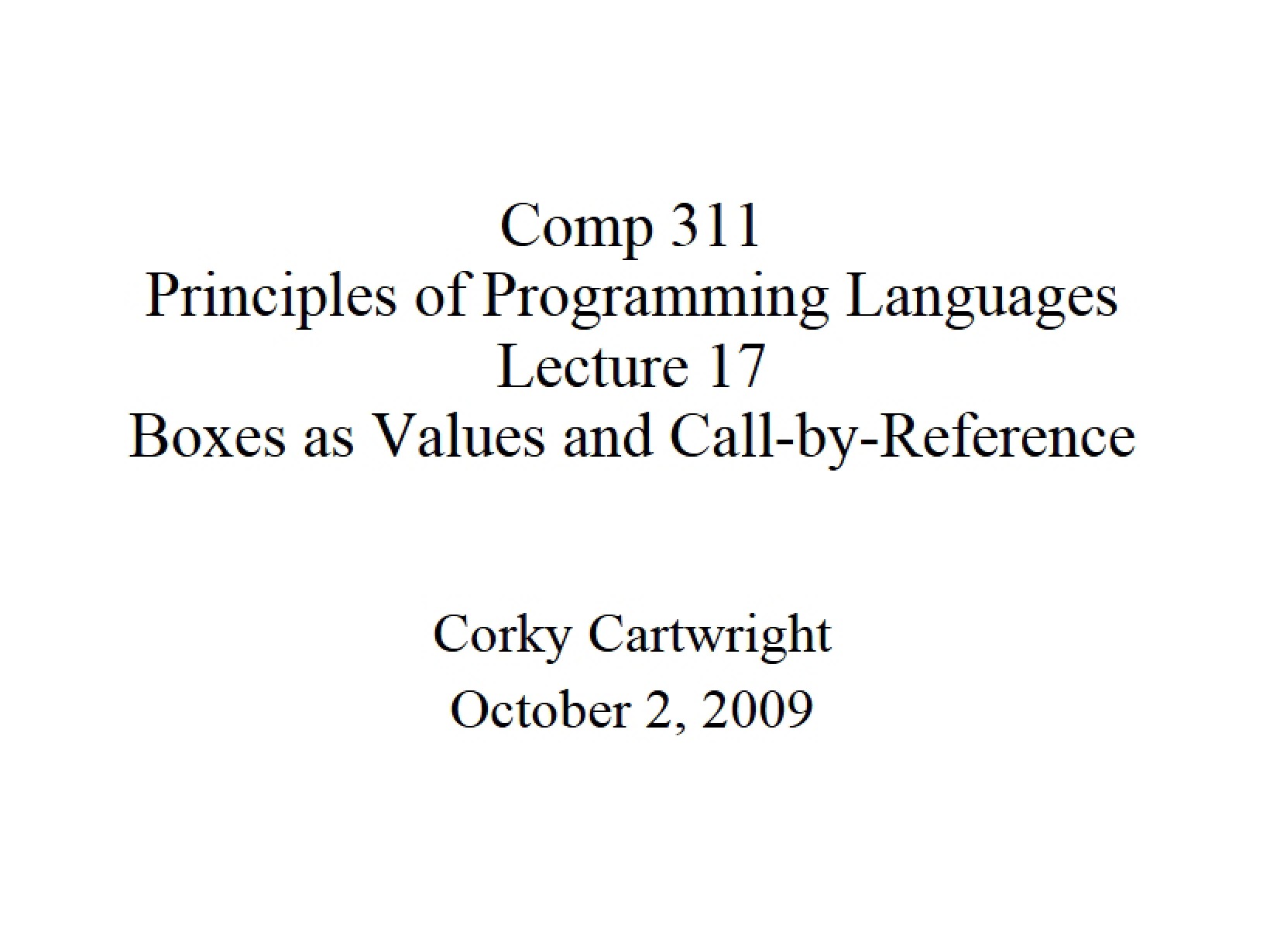 Programming Language Principles - 12 Pages