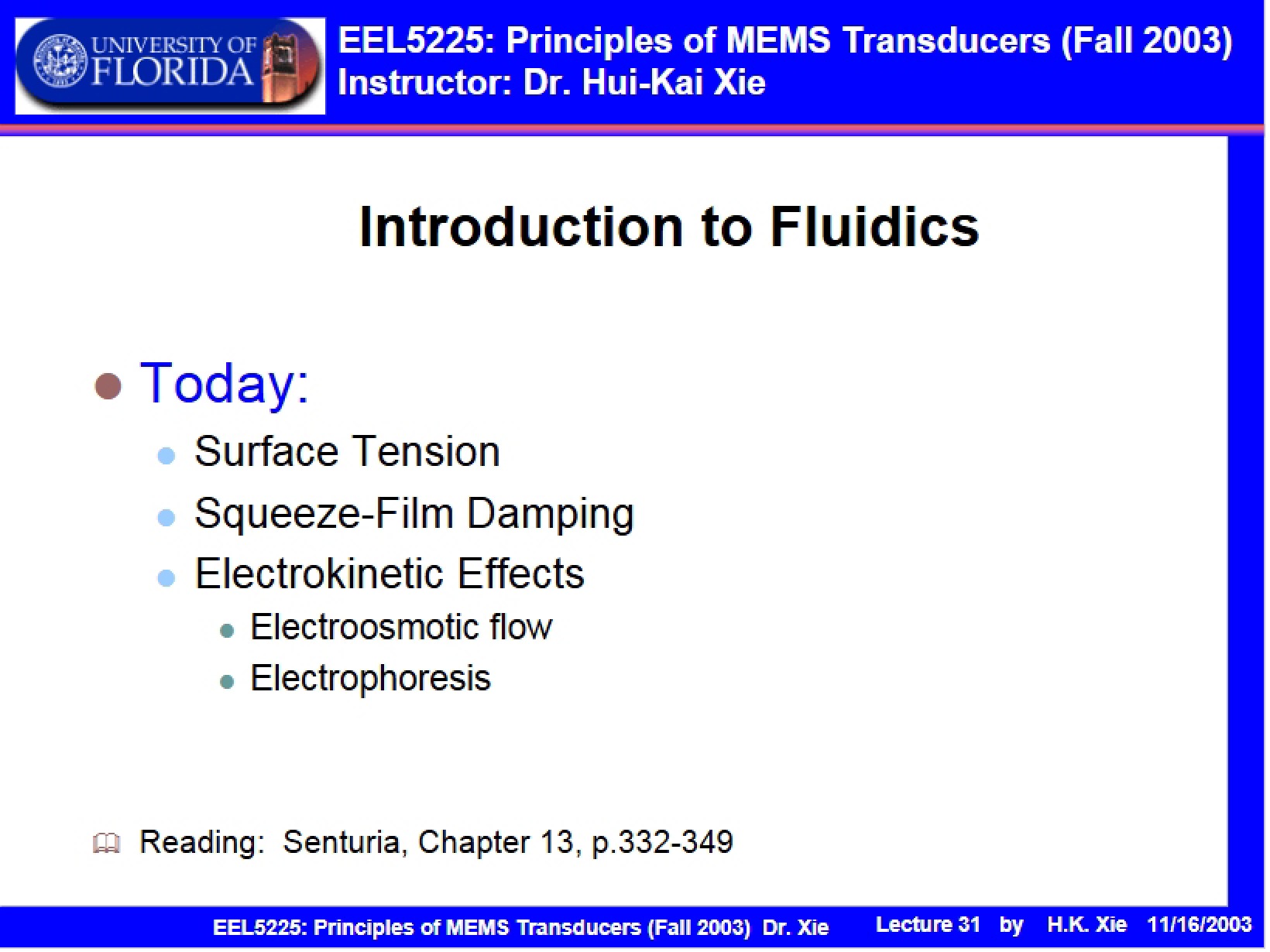 Fluidics Principles