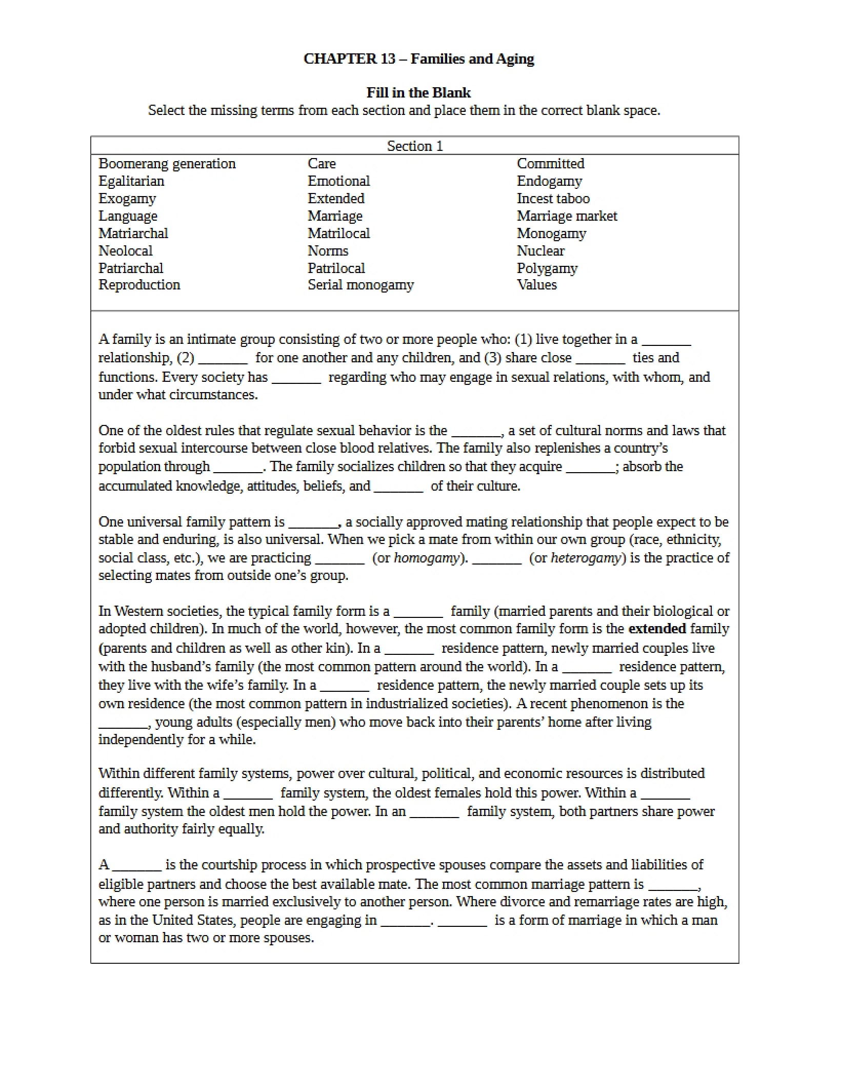 Notes for Sociology (5)