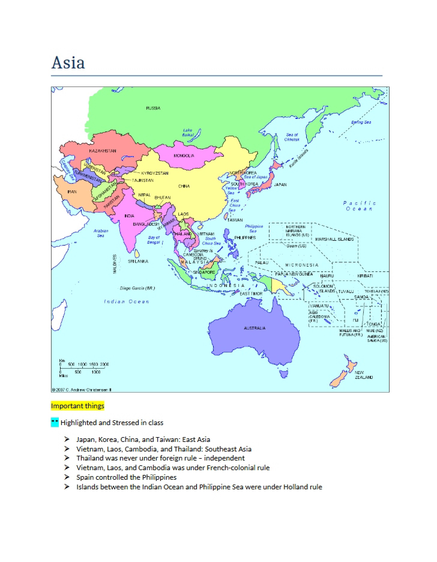Asian Territory Profile