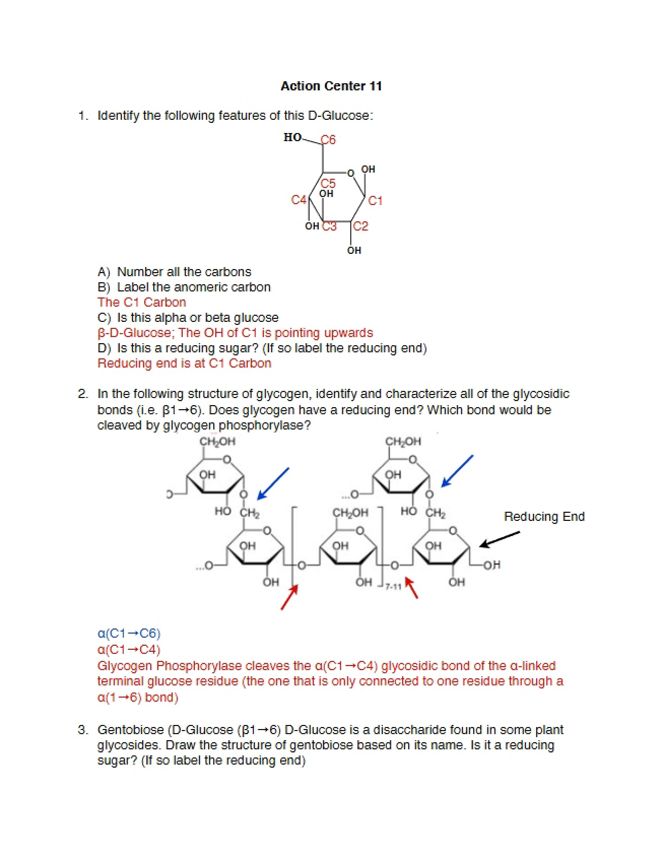 Action 11 Solutions