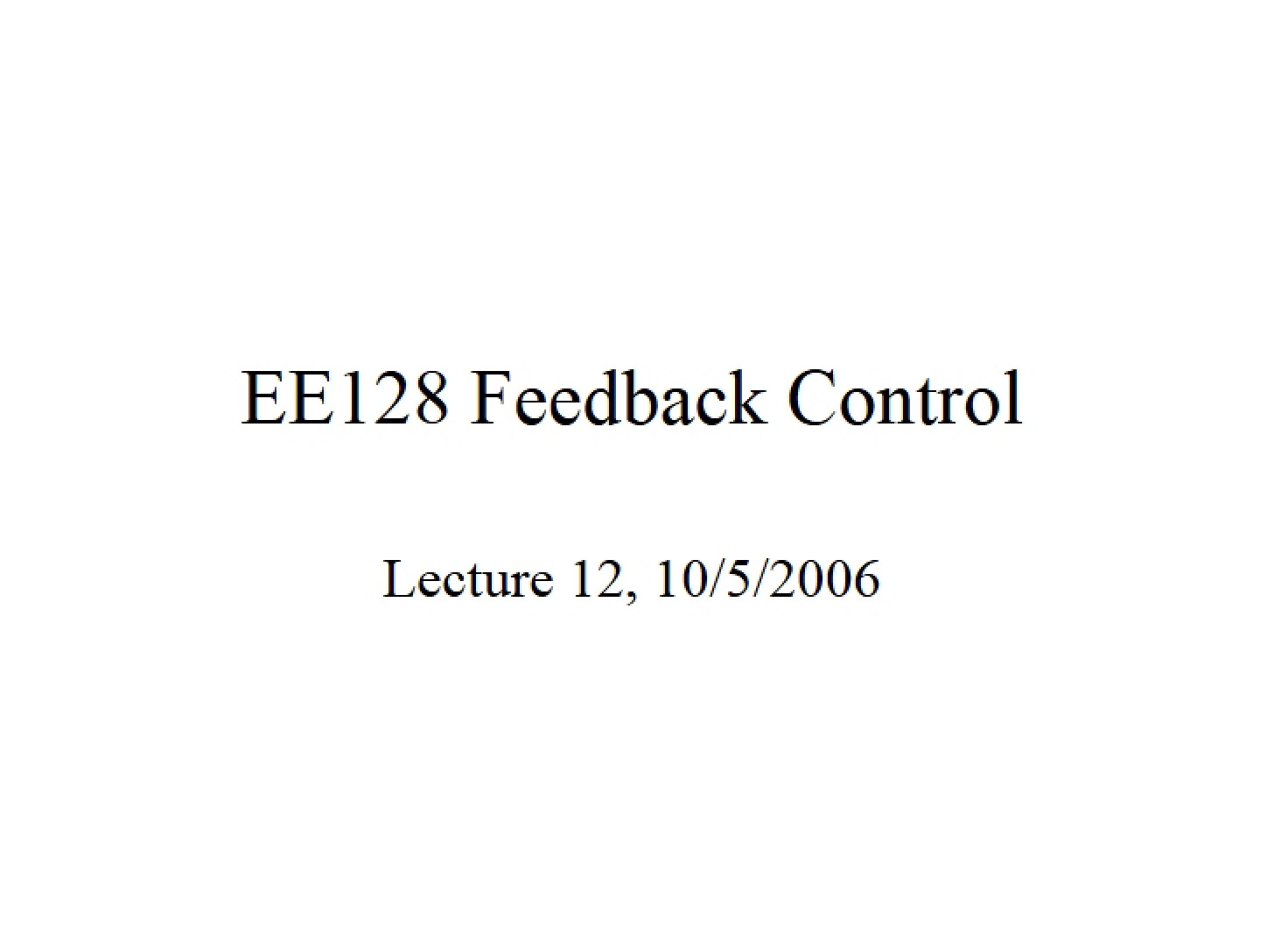 Course Material