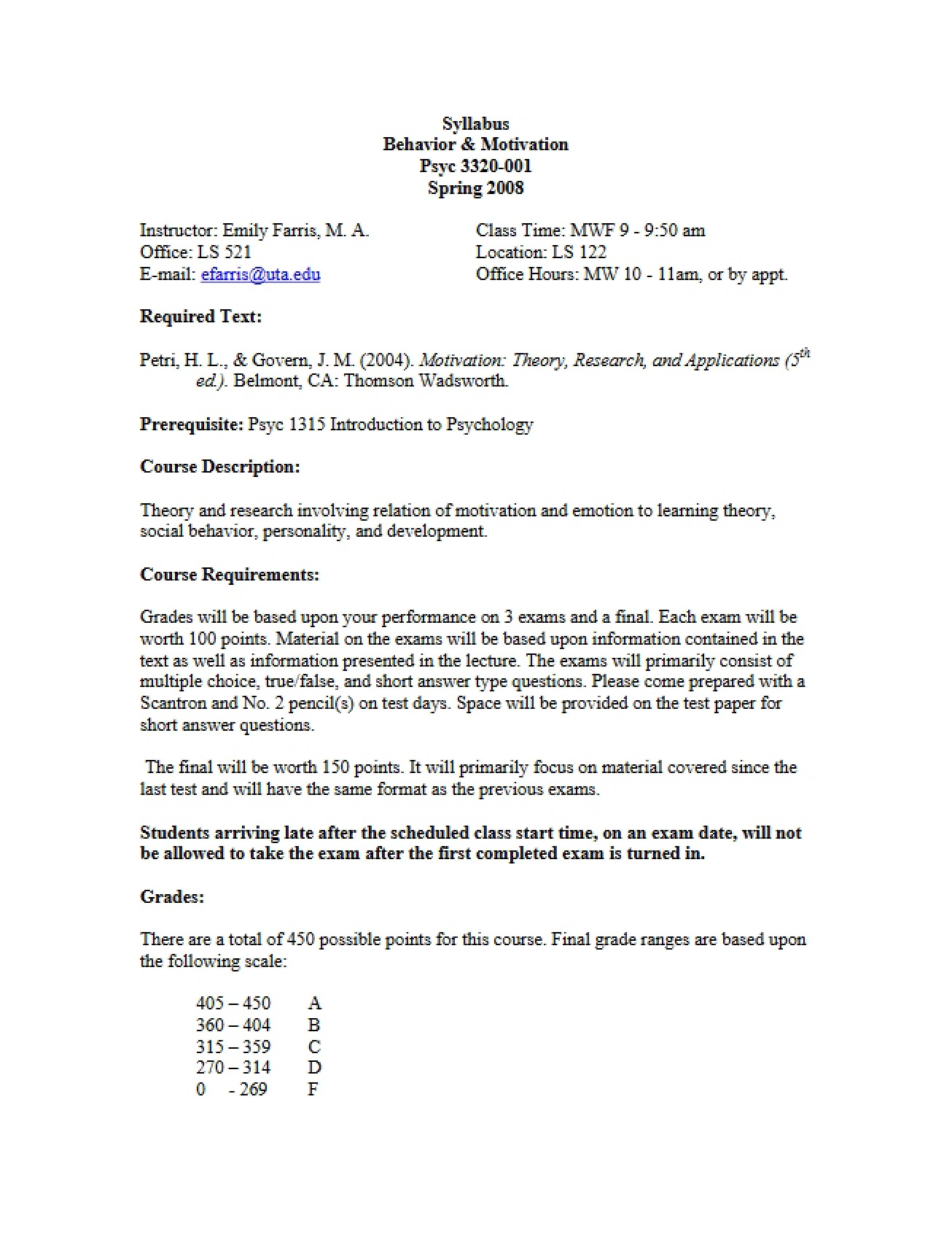 Syllabus EE