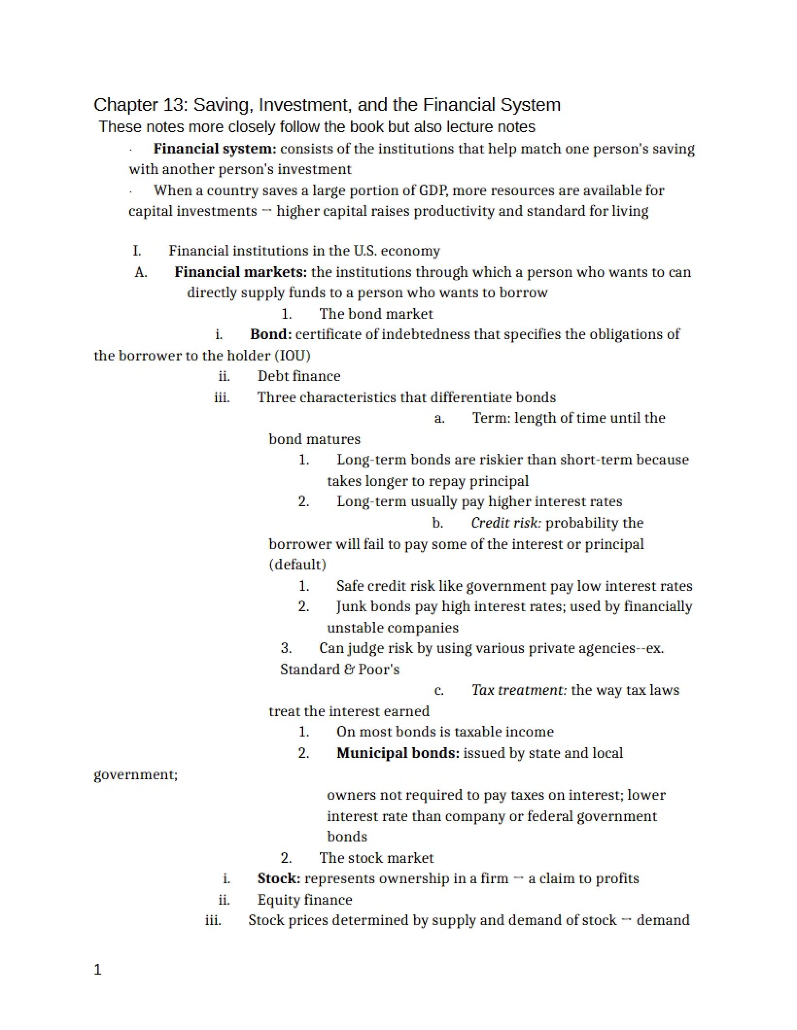 Chapter Thirteen Macro-Economics