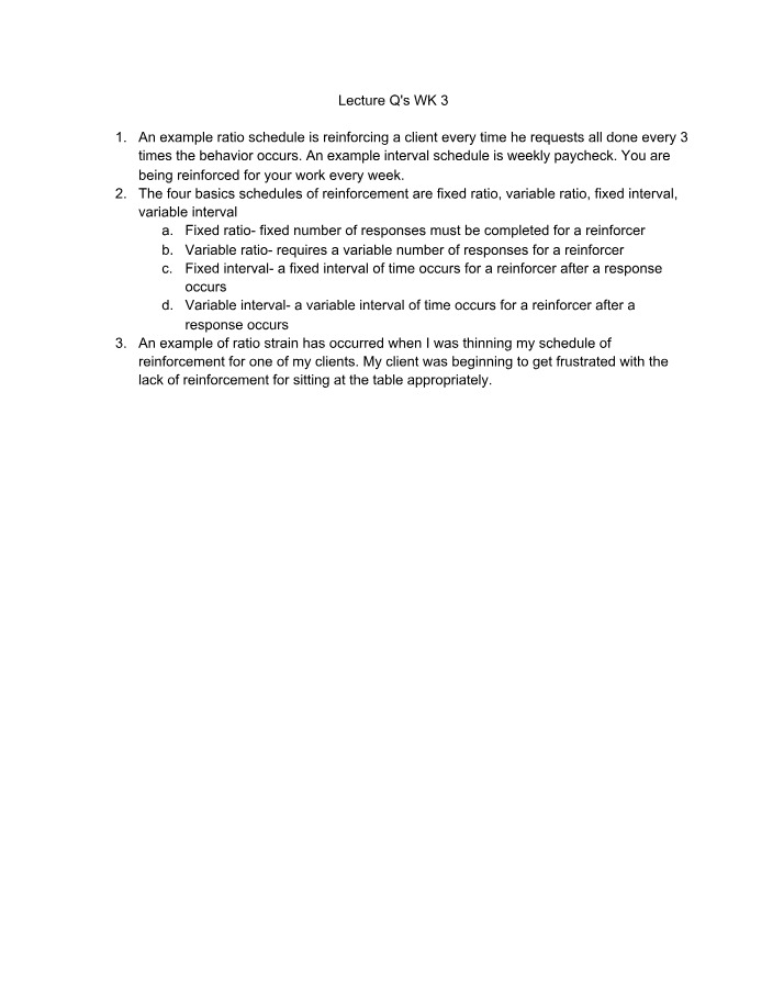 Week 3 Lecture Questions