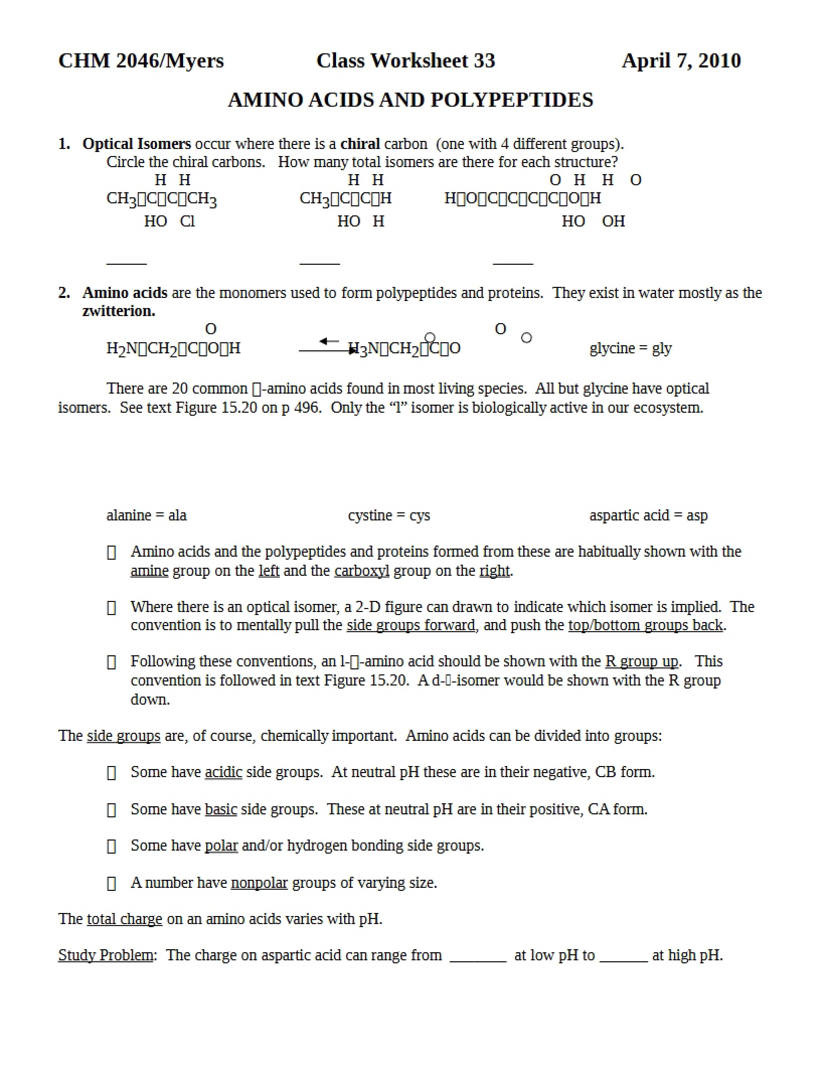 Worksheet 33