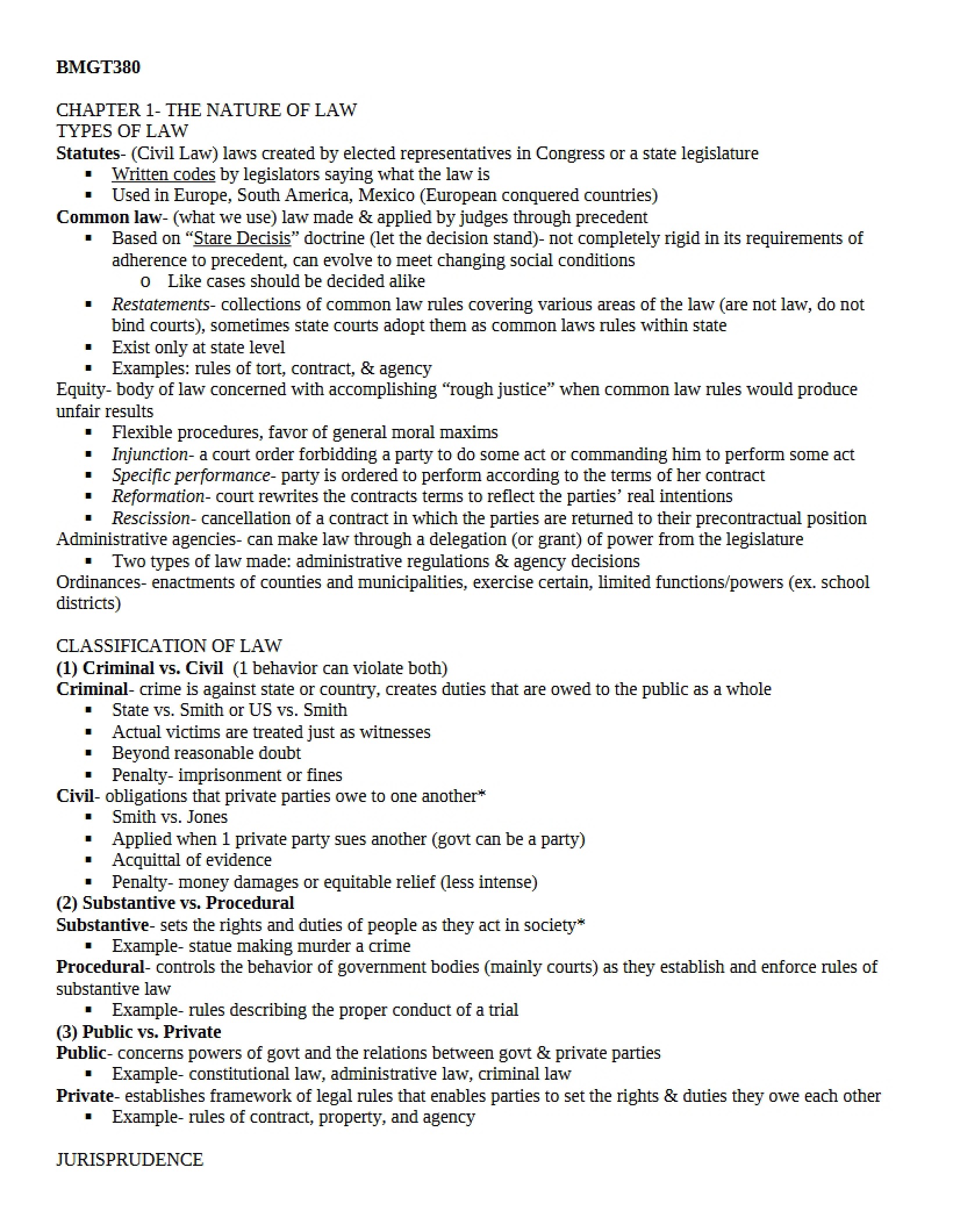 Chapter 1 Business Law