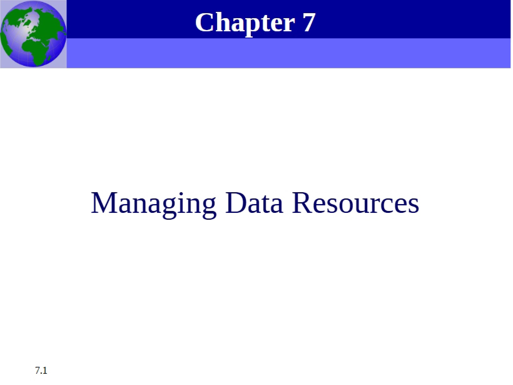 Data Resource Management
