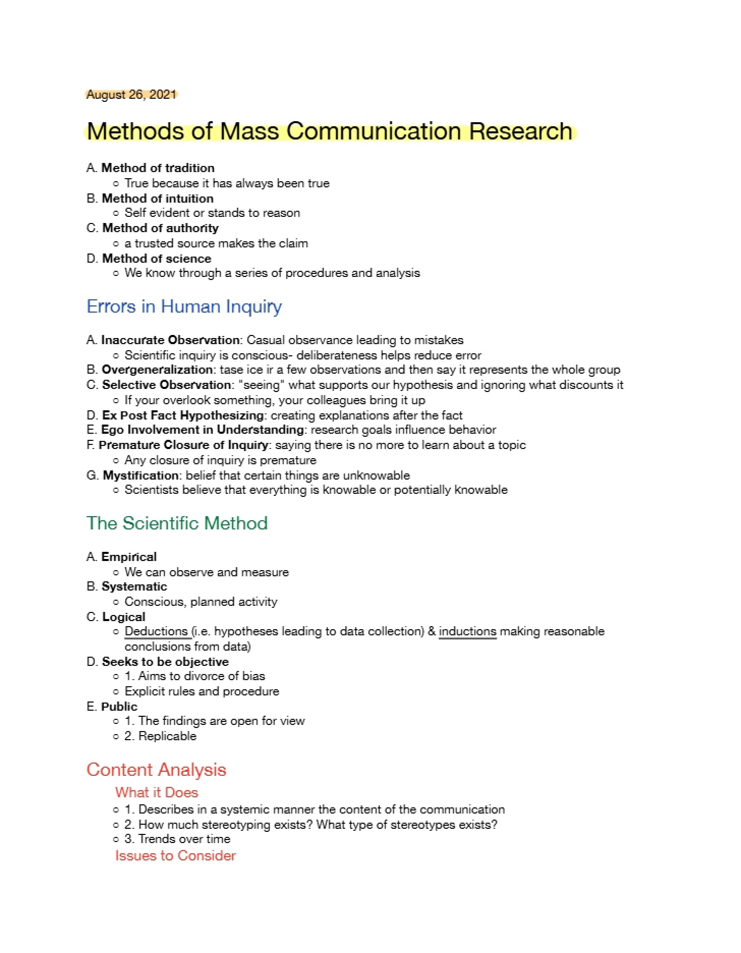 Mass Communication Research Methods
