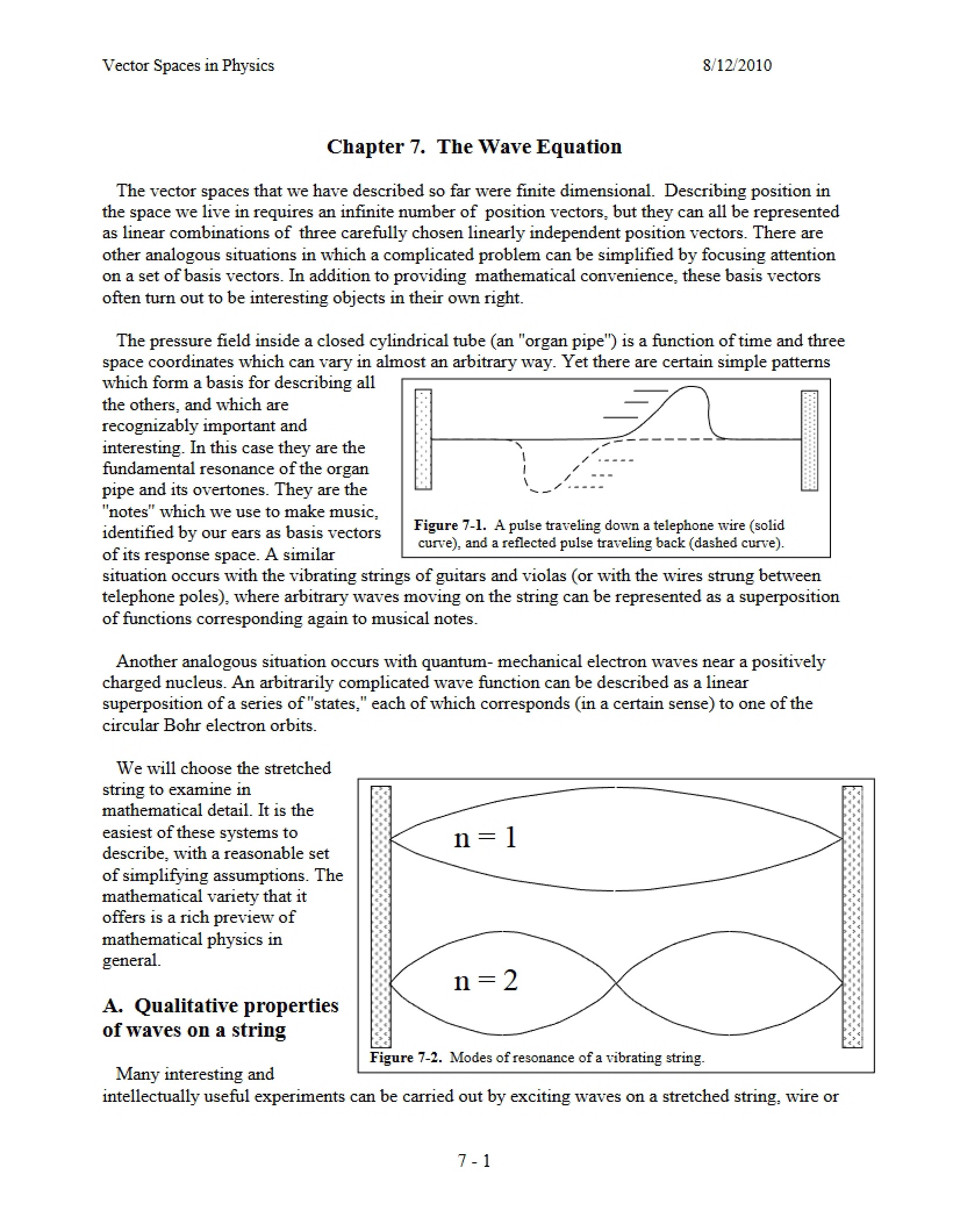 Chapter Seven Lecture Notes