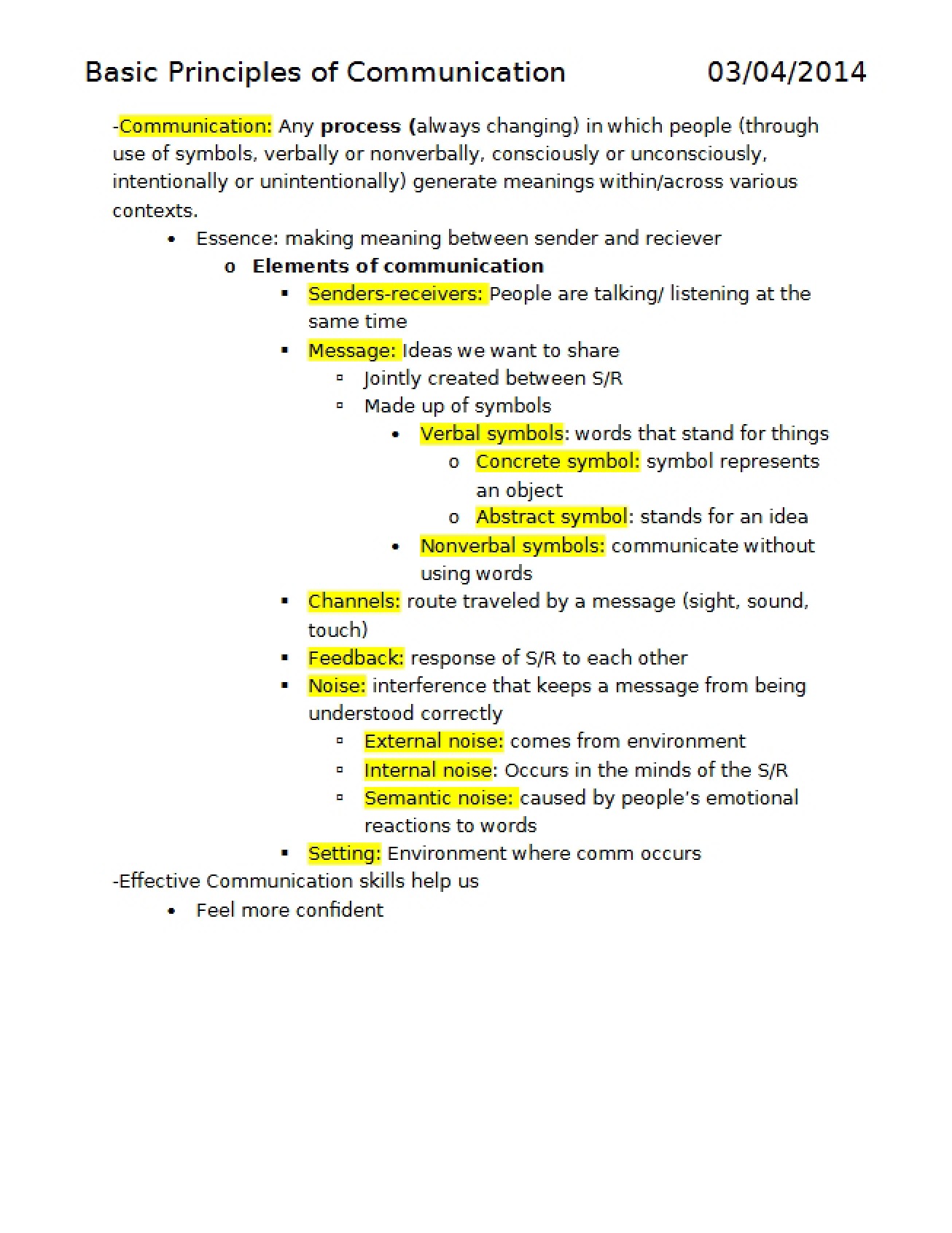 Foundational Principles of Professional Communication