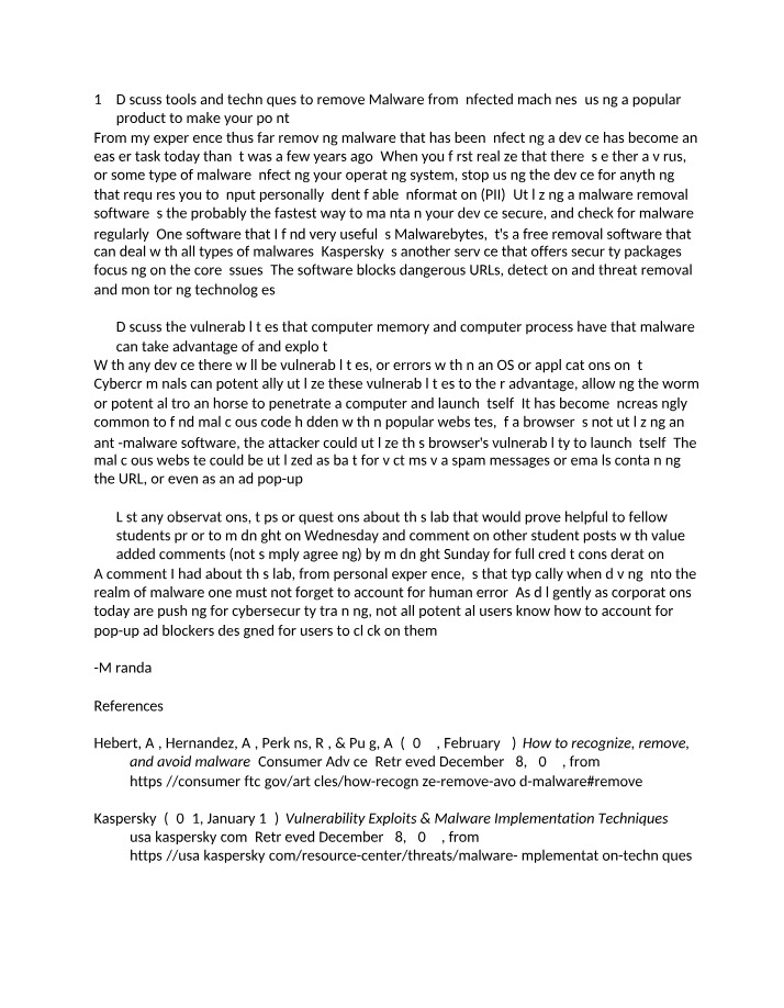ISSC242 - Week 4 Discussion