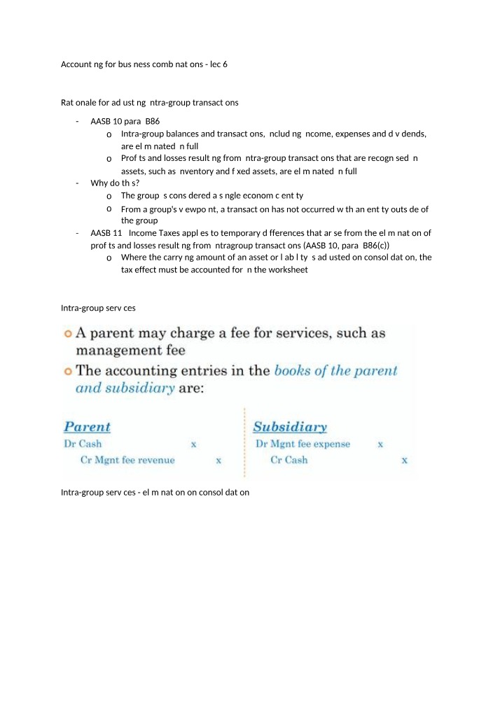 Accounting for Business Combinations (Lecture 6)