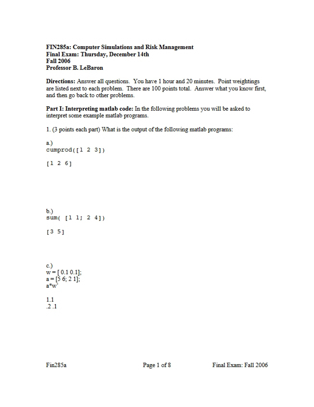 Risk Management and Simulations (Part 3)