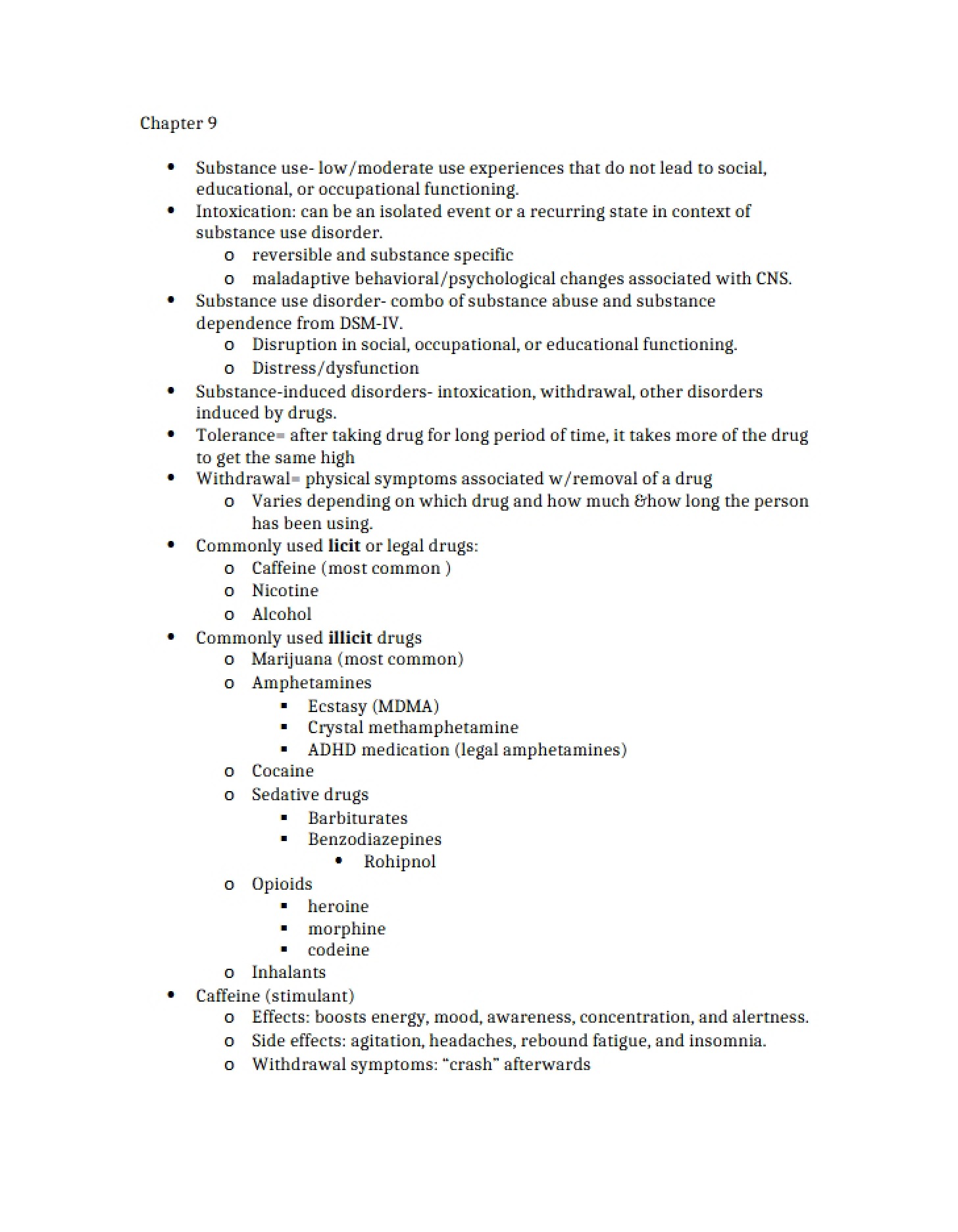 Notes Ch 9