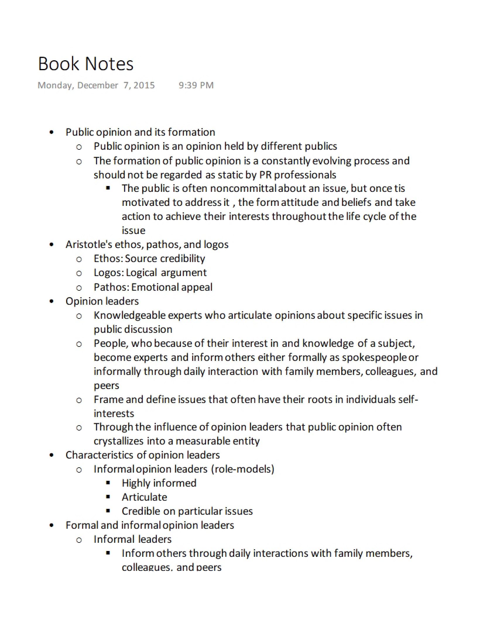 PR Principles Book Notes 7