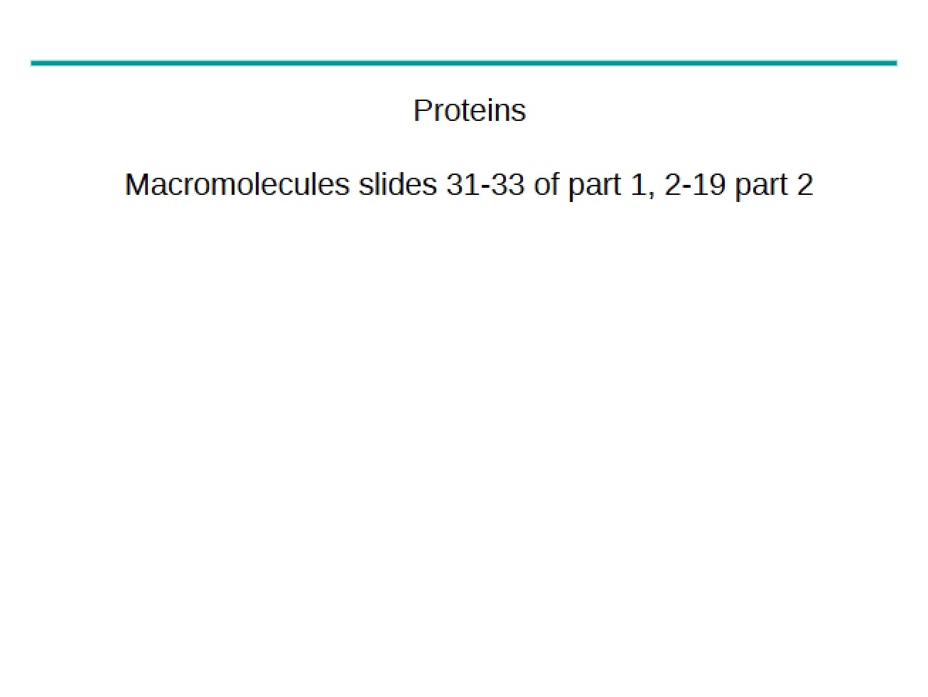 Macromolecules Notes Part Two (2015)