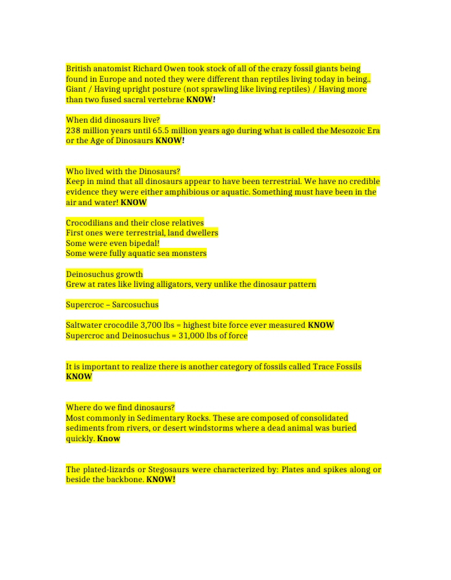 Classroom Discussion Points