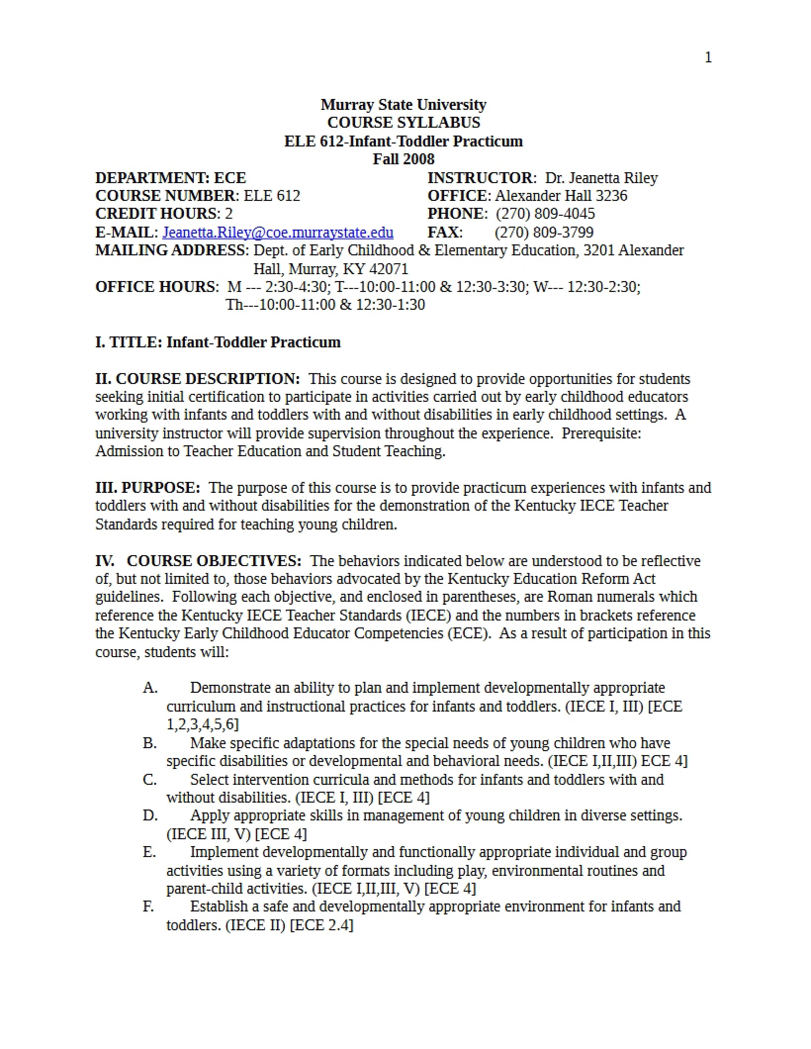 Syllabus