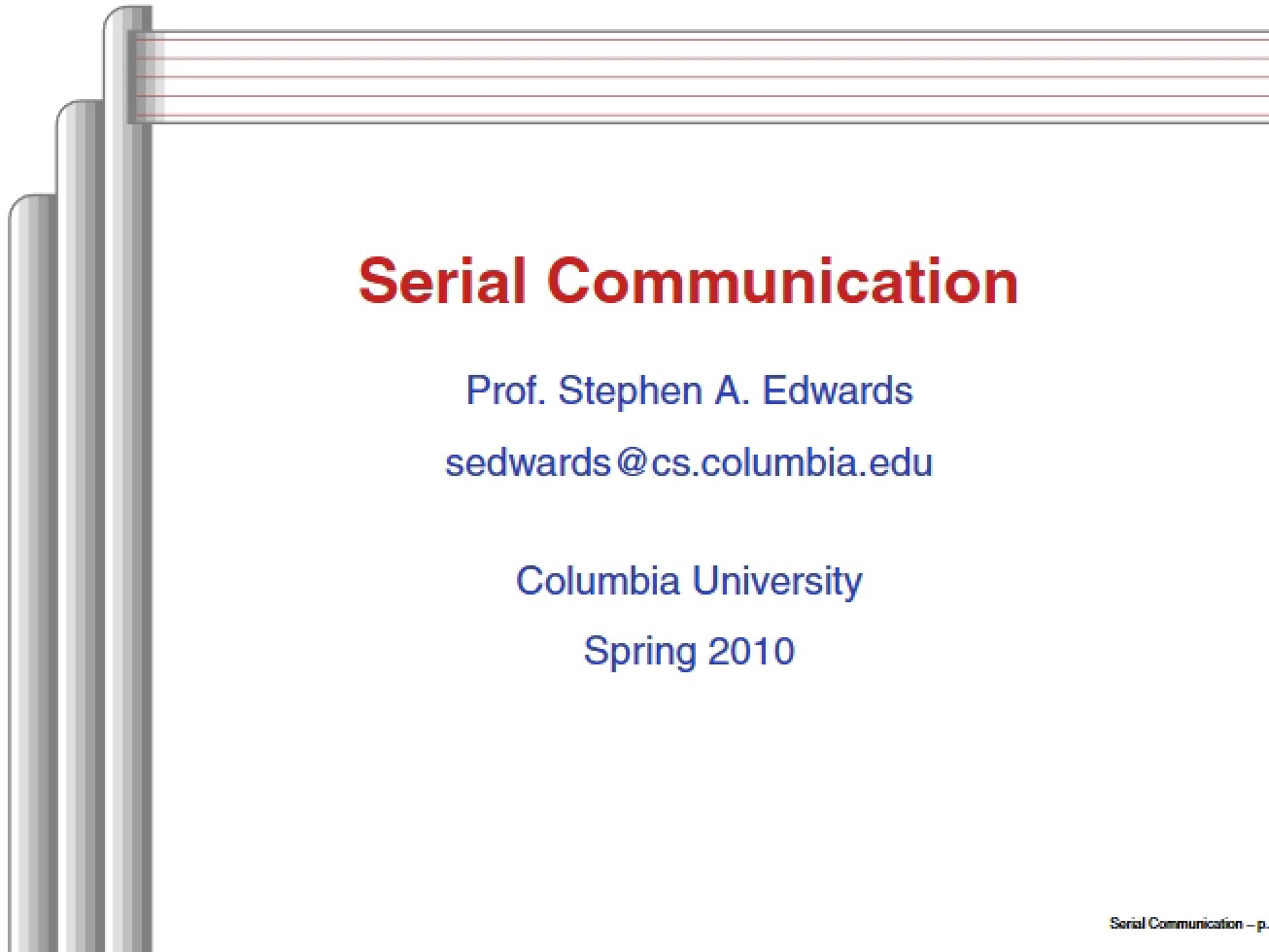 Communication via Serial Part 2