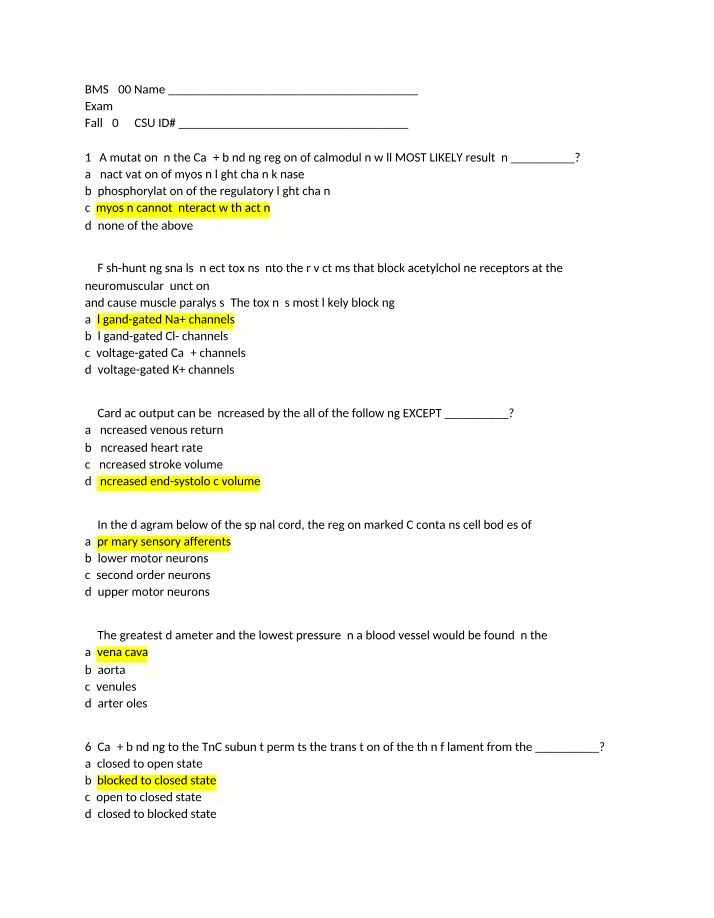 Exam 3 - BMS 300 (Fall 2022)