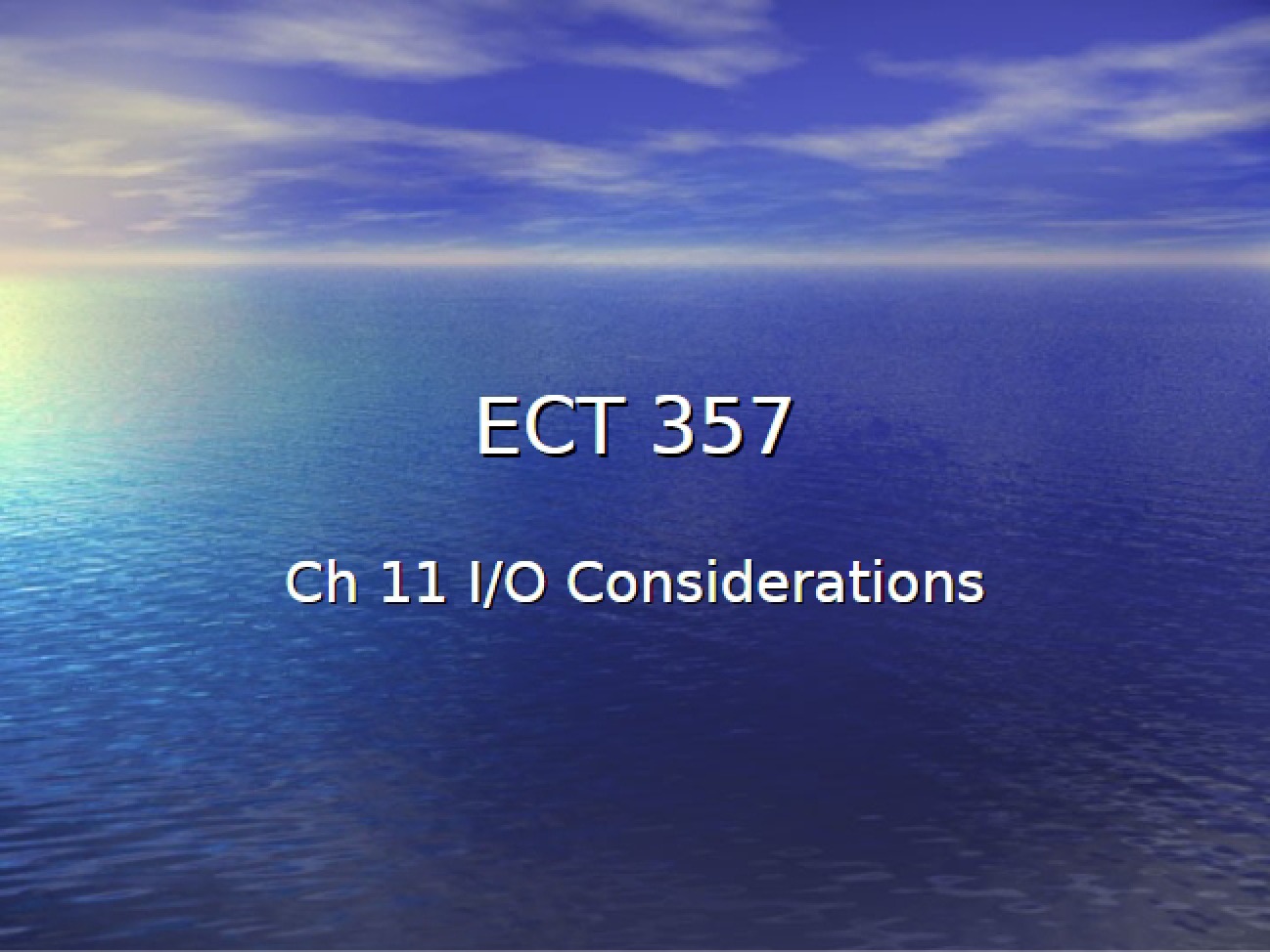 Microprocessor Design Considerations